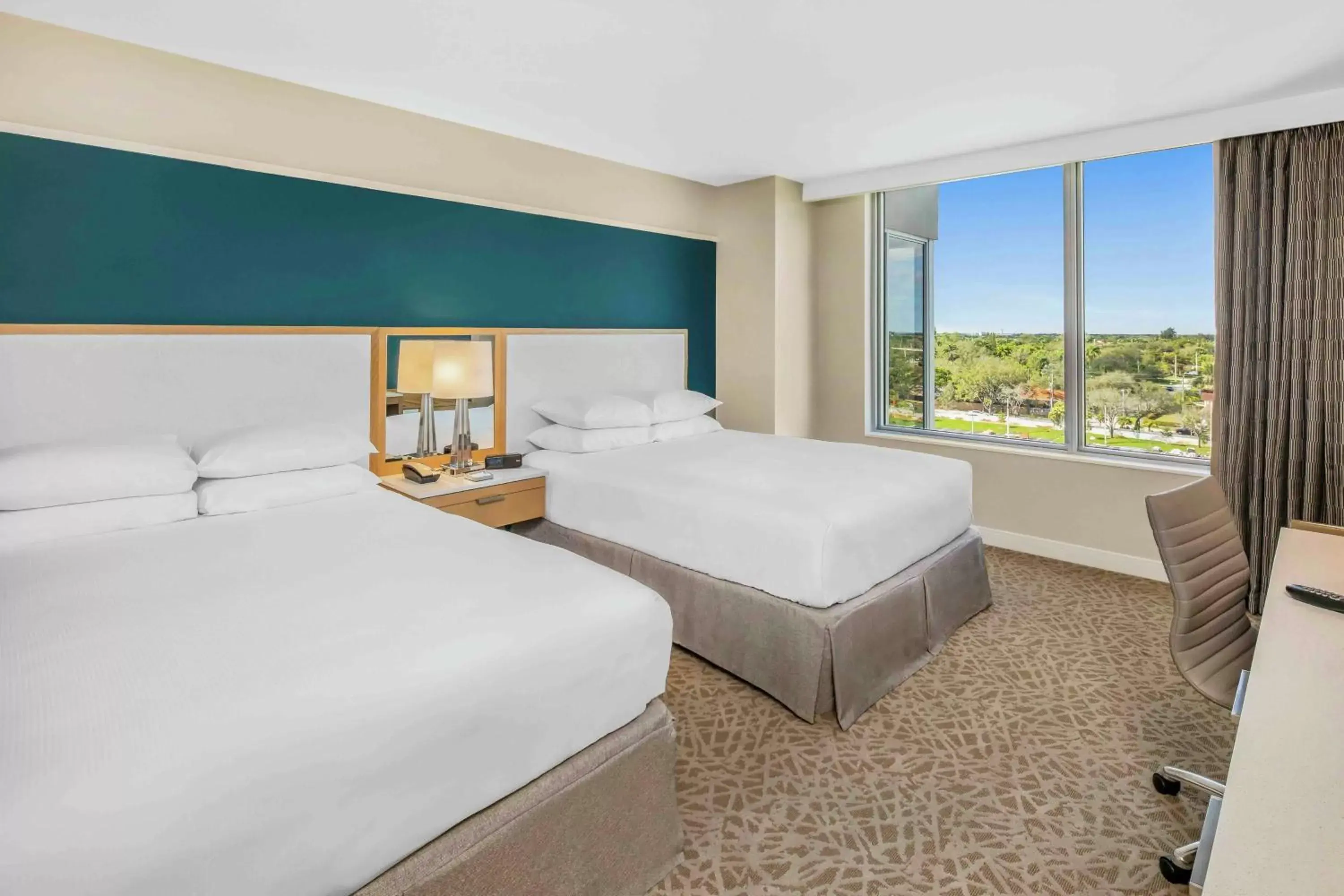Bed in Hilton Miami Dadeland