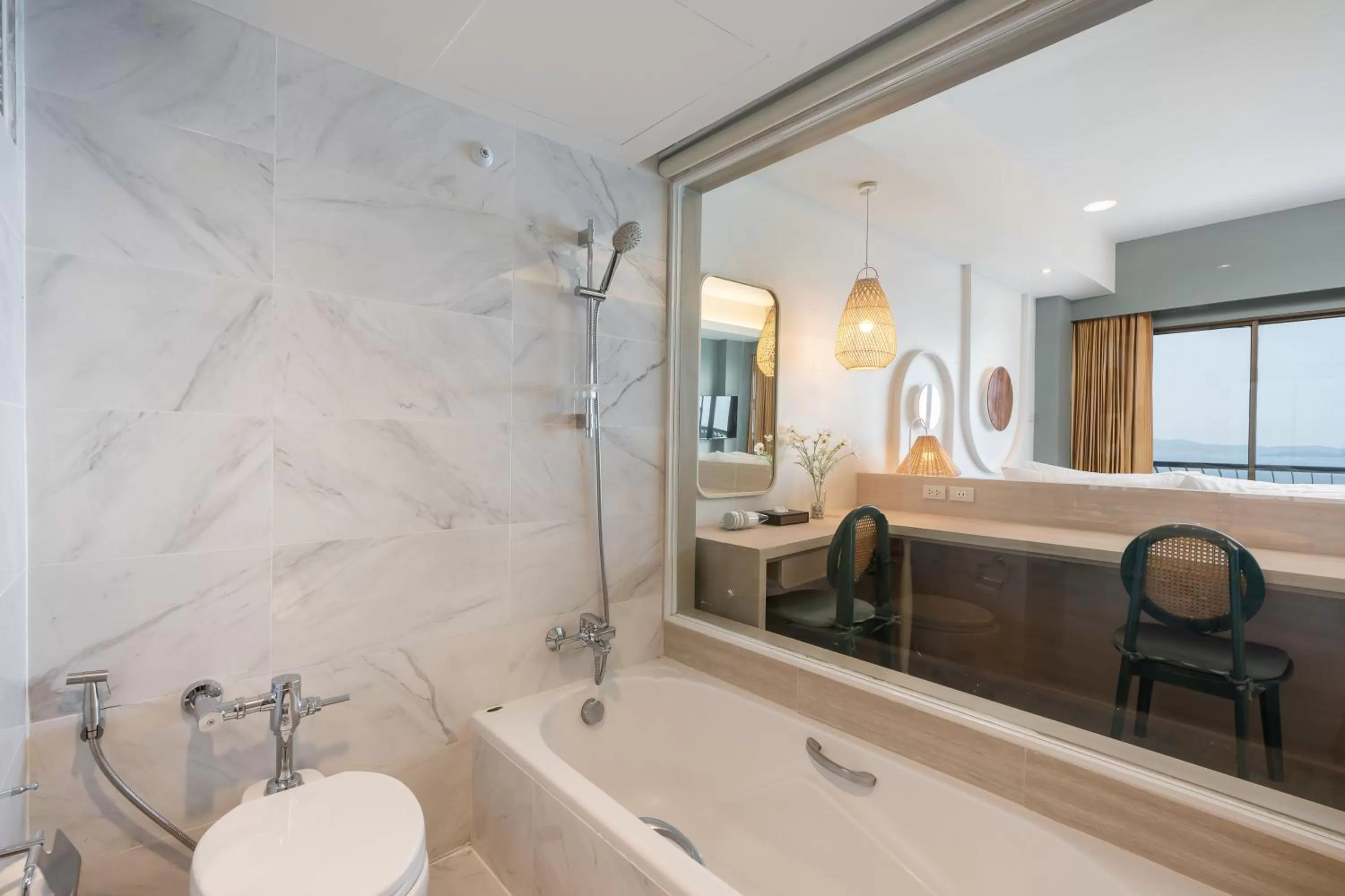 Shower, Bed in Cosy Beach Hotel - SHA Extra Plus