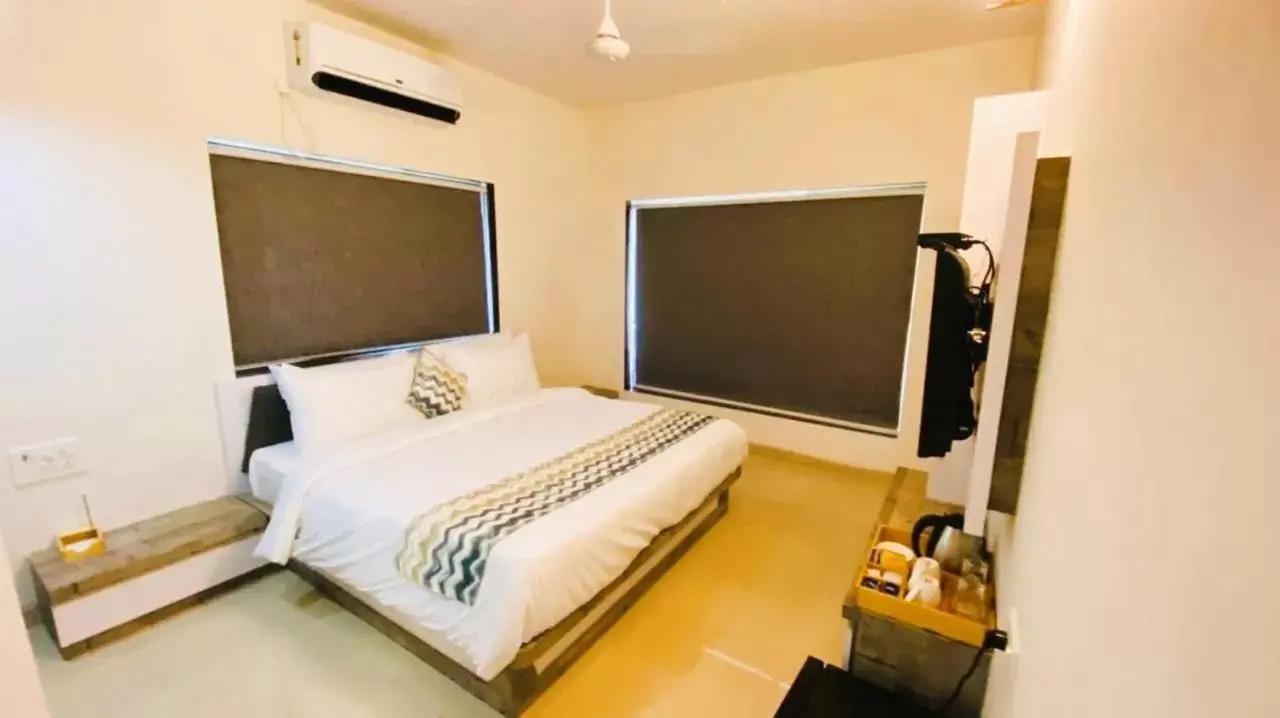 Bedroom, Bed in Nest Beacon Resort Daman
