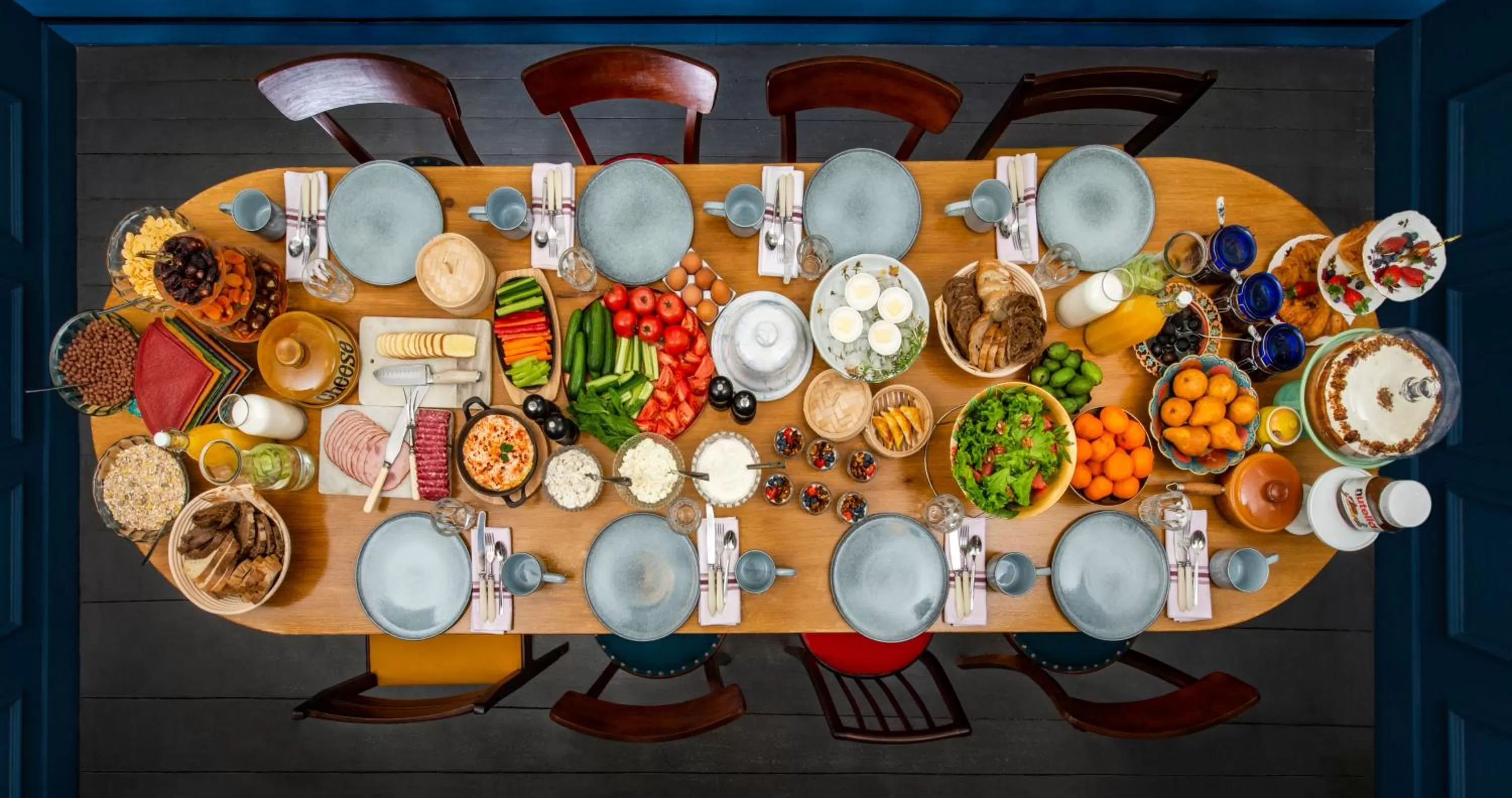 Buffet breakfast in Communal Hotel Sololaki