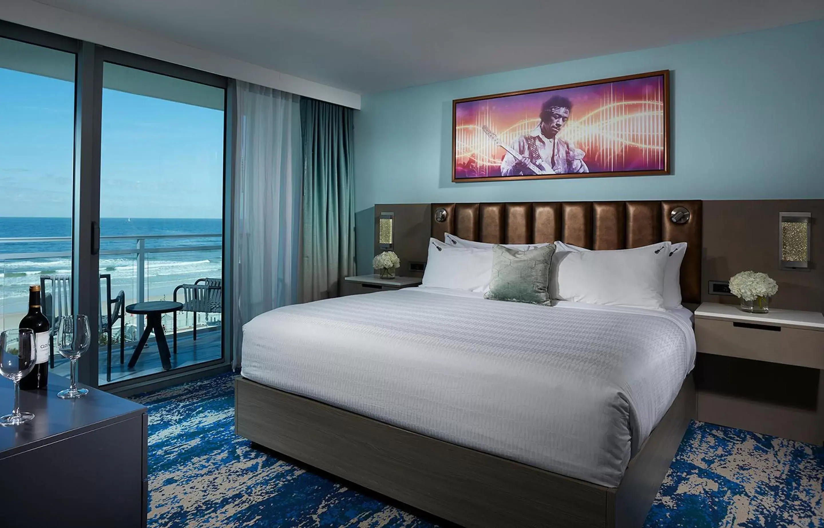 Bed in Hard Rock Hotel Daytona Beach
