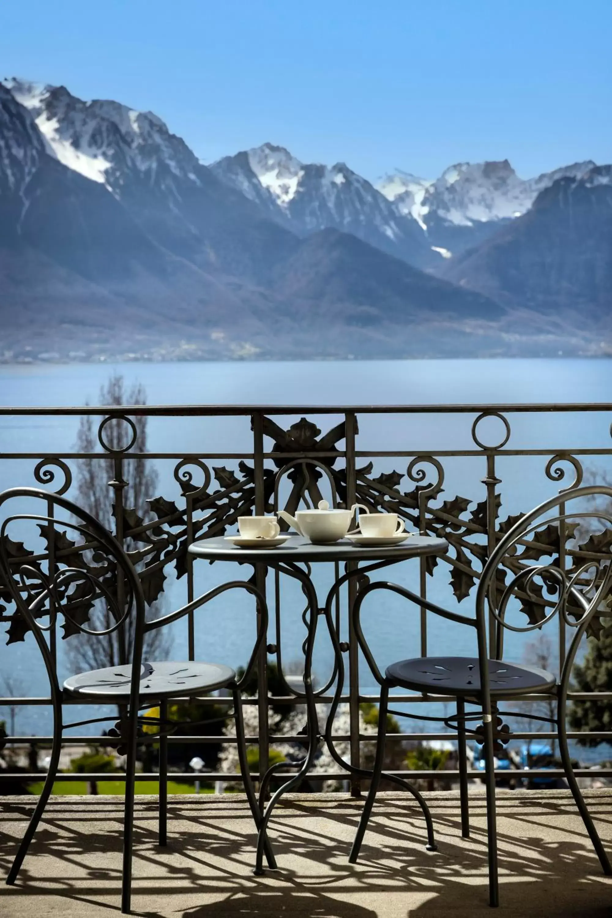 View (from property/room), Balcony/Terrace in Fairmont Le Montreux Palace