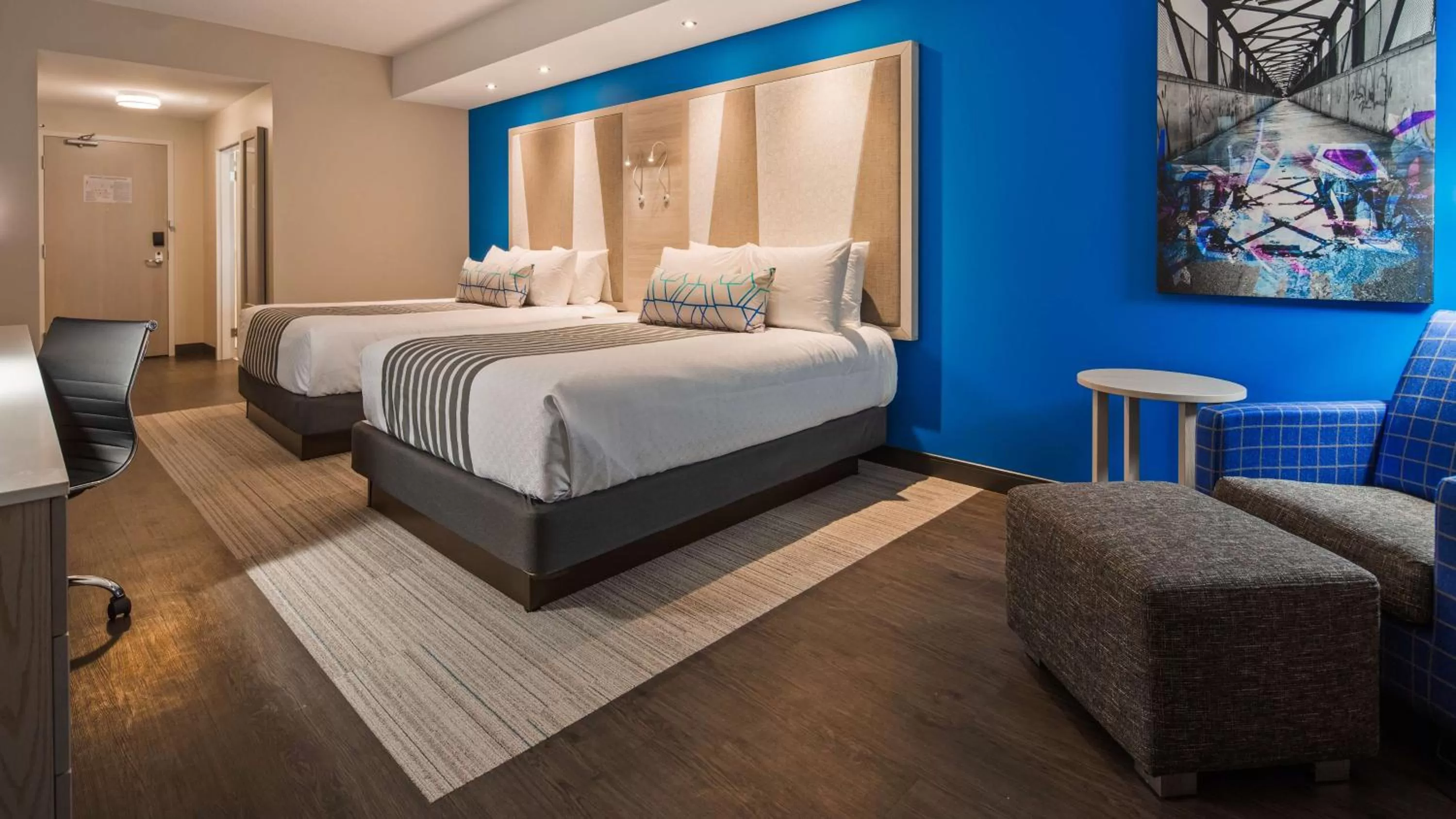 Bed in Best Western Premier Winnipeg East