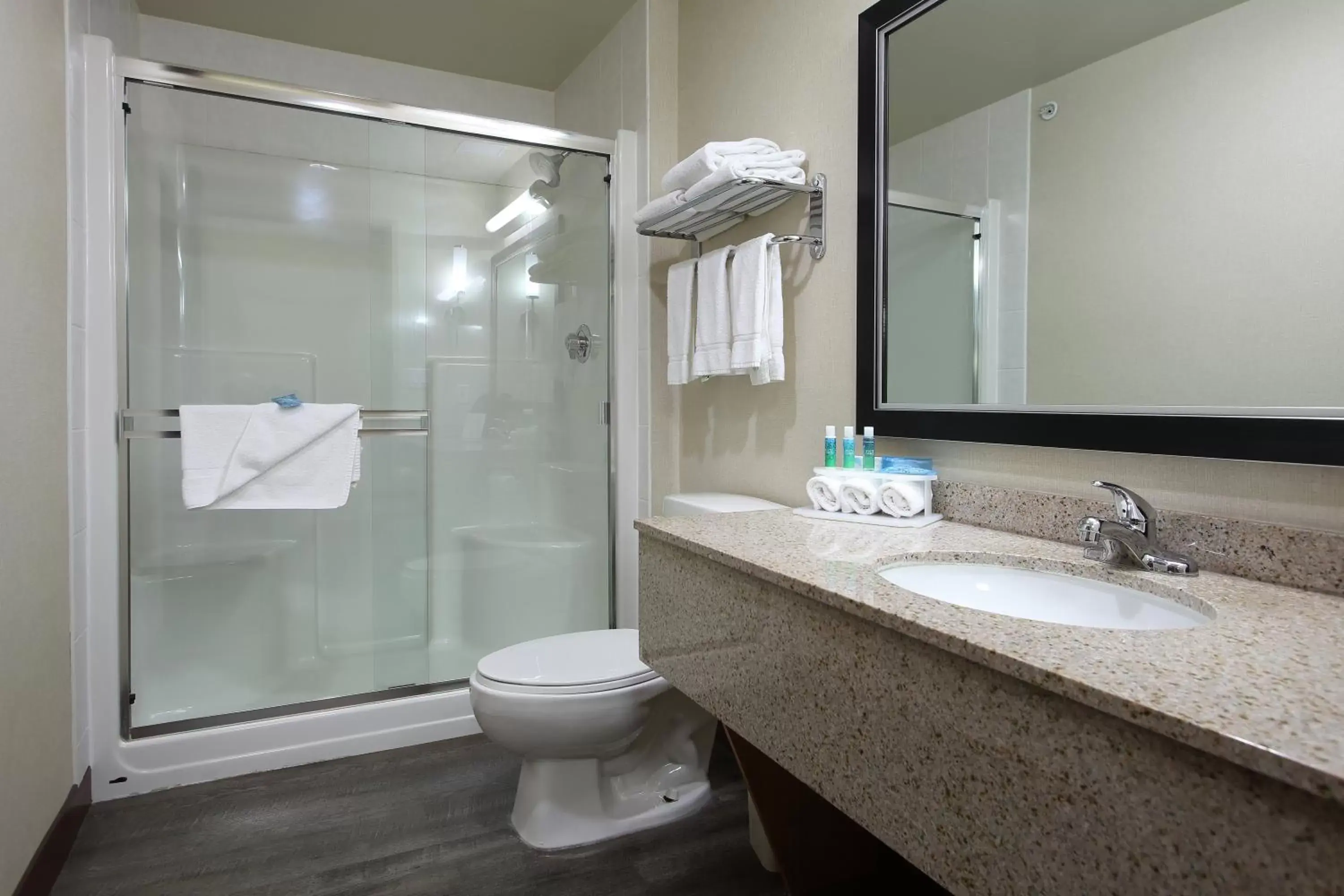 Photo of the whole room, Bathroom in Holiday Inn Express Hotel & Suites Vernon, an IHG Hotel