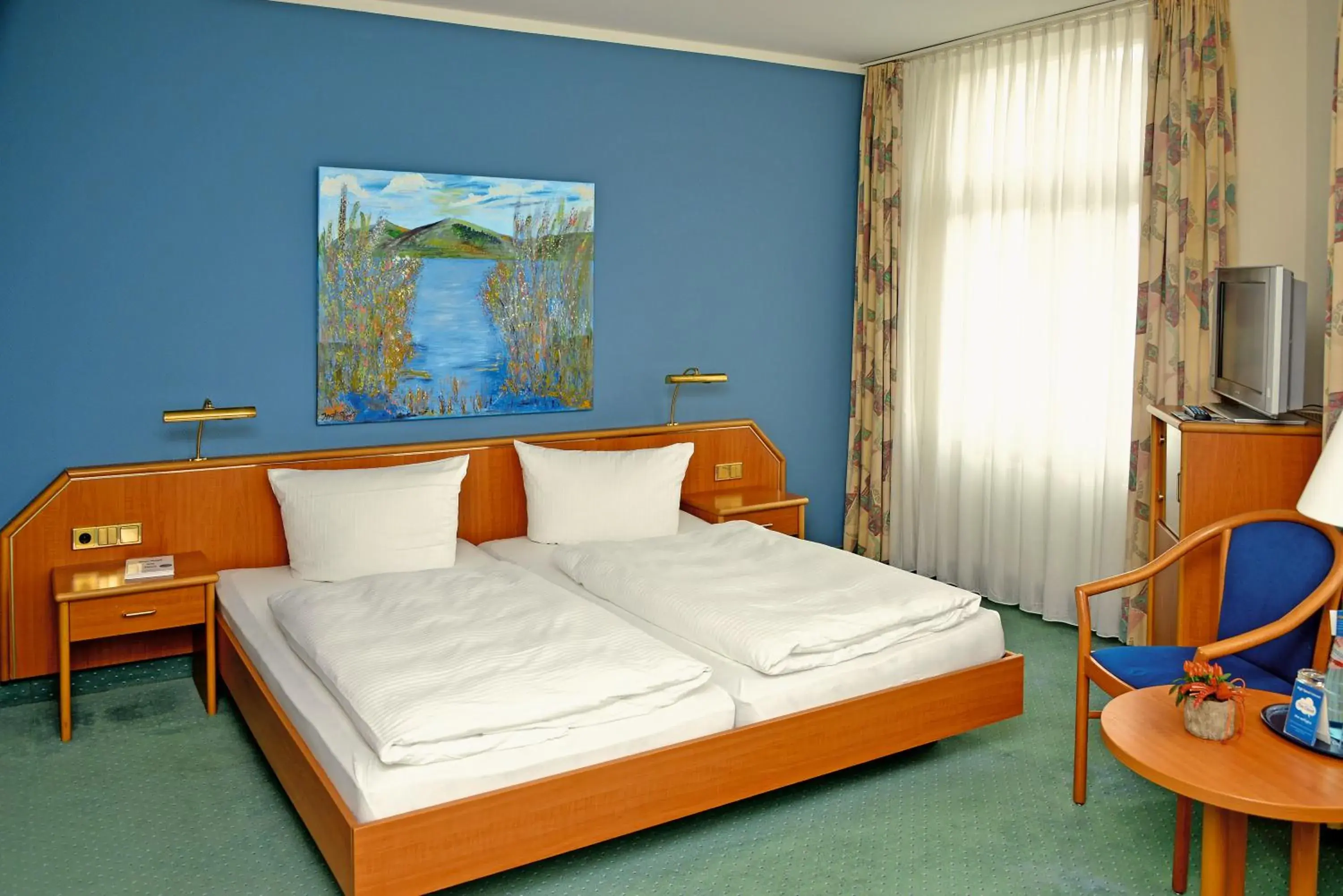 Bed in Hotel Kaiserhof