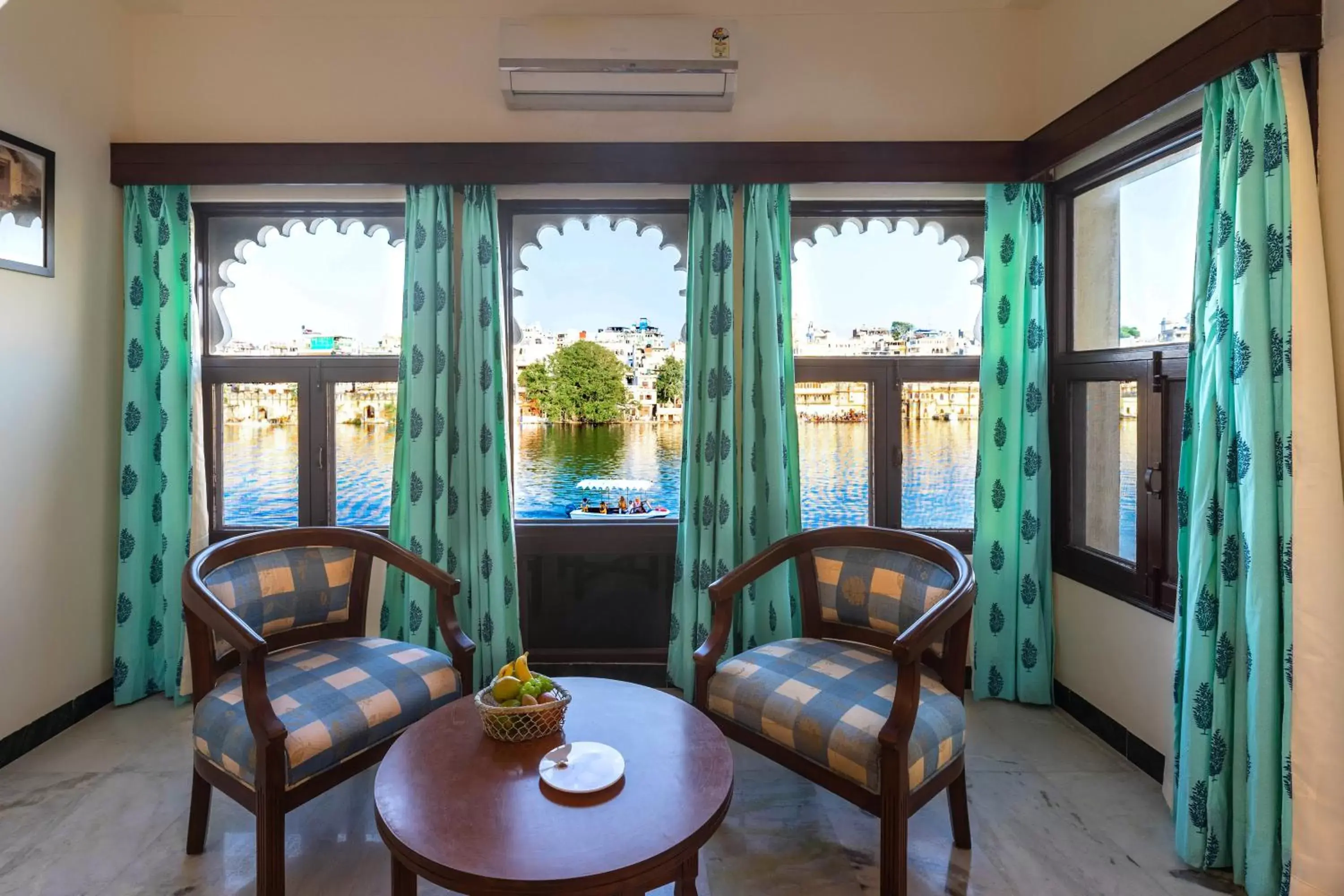 Seating Area in Hotel Sarovar On Lake Pichola