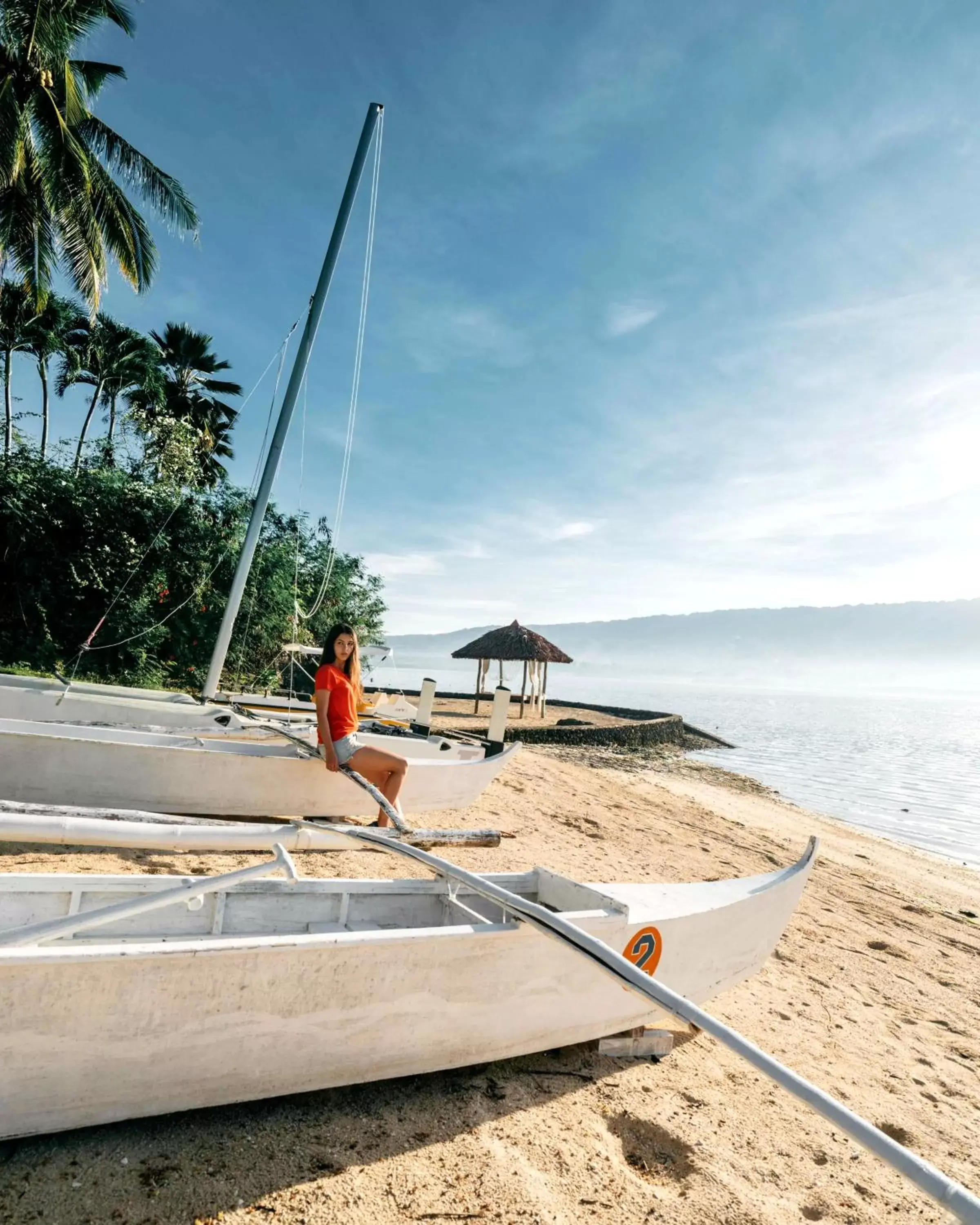 Beach in Badian Island Wellness Resort