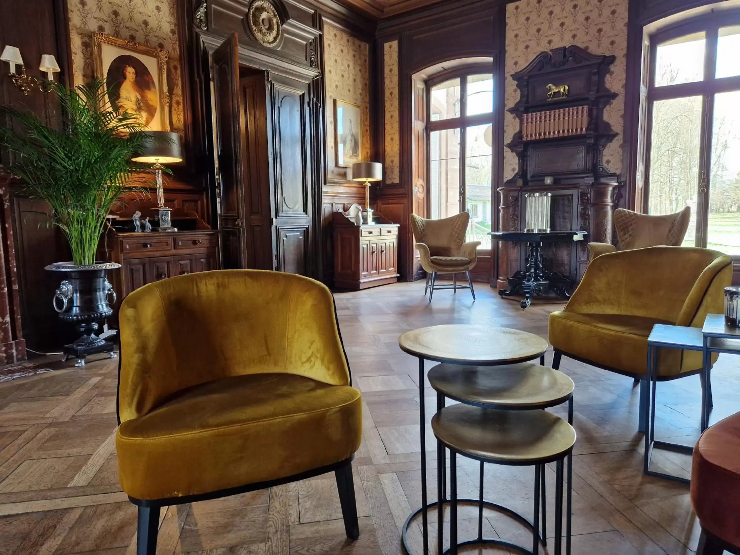 Living room, Seating Area in Château de Pourtalès