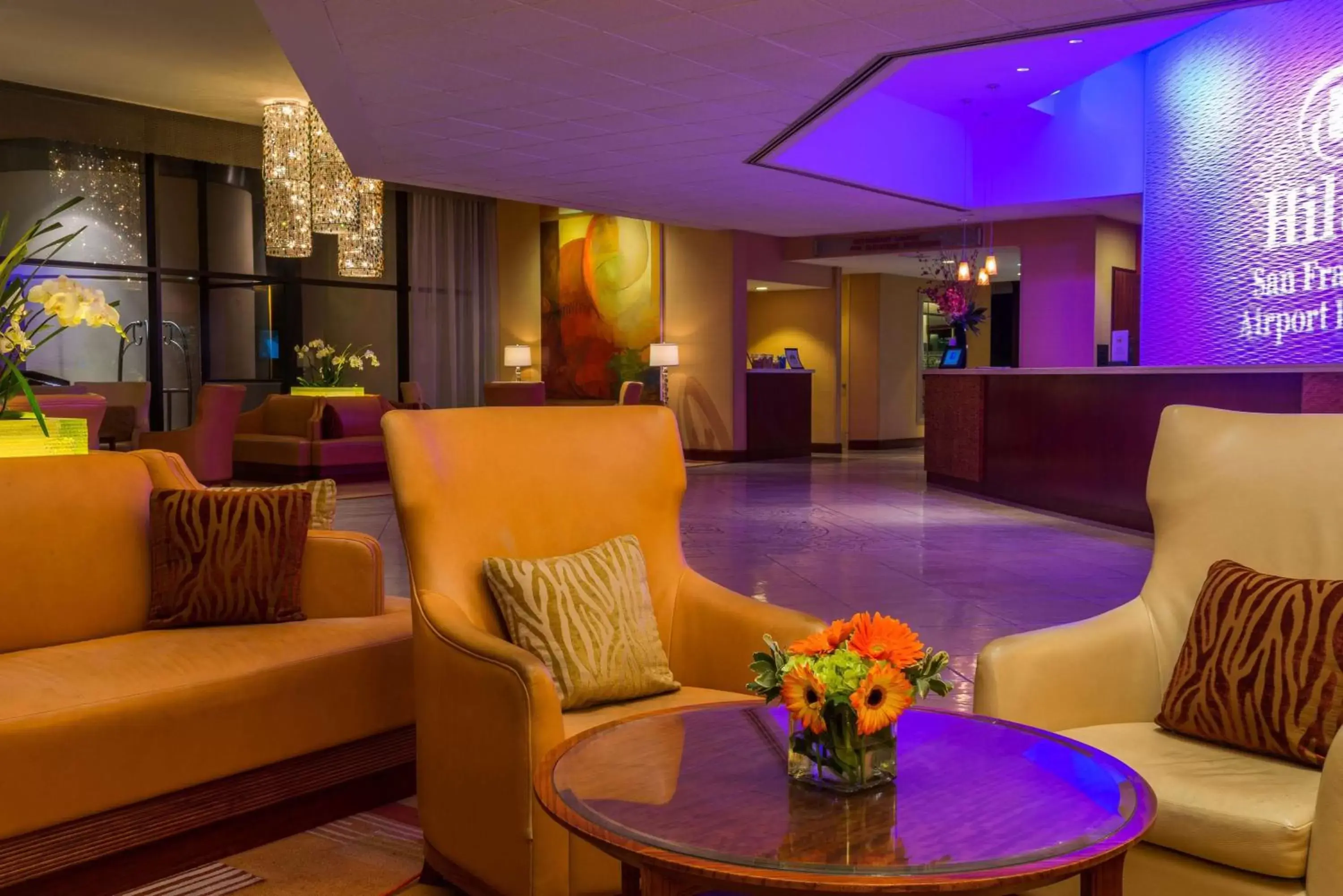 Lobby or reception, Lobby/Reception in Hilton San Francisco Airport Bayfront - No Resort Fee