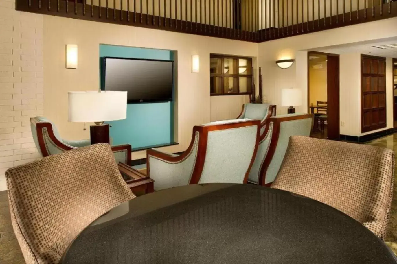 Communal lounge/ TV room, Seating Area in Hotel Lotus