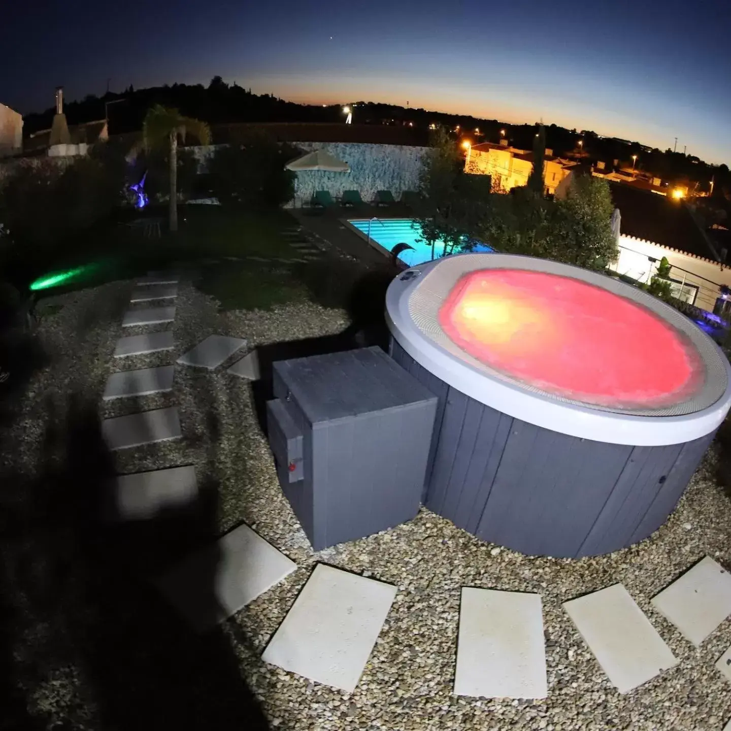 Night, Pool View in Carvoeiro B&B and SPA