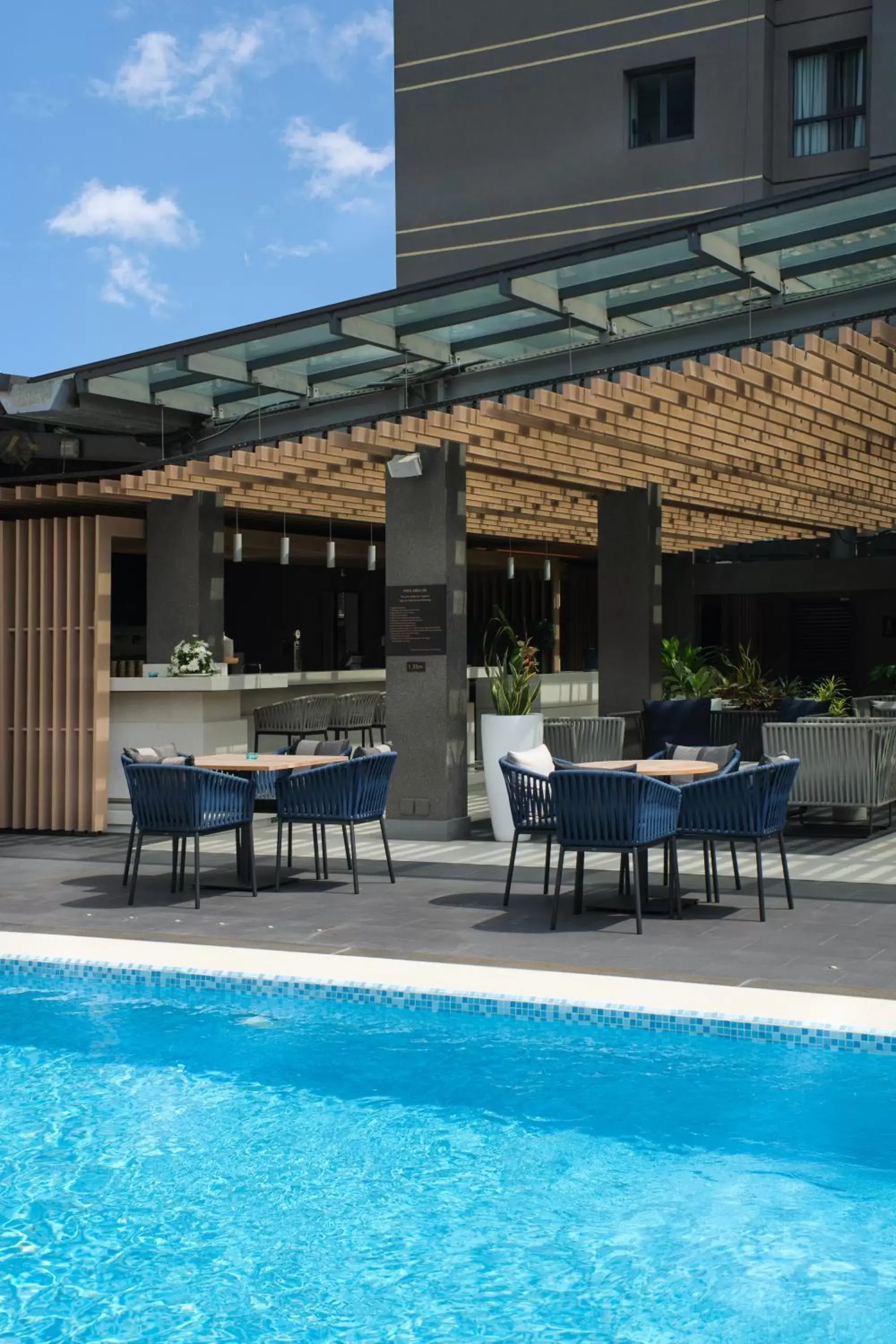 Pool view in K Hotel Douala Pool view in K Hotel Douala