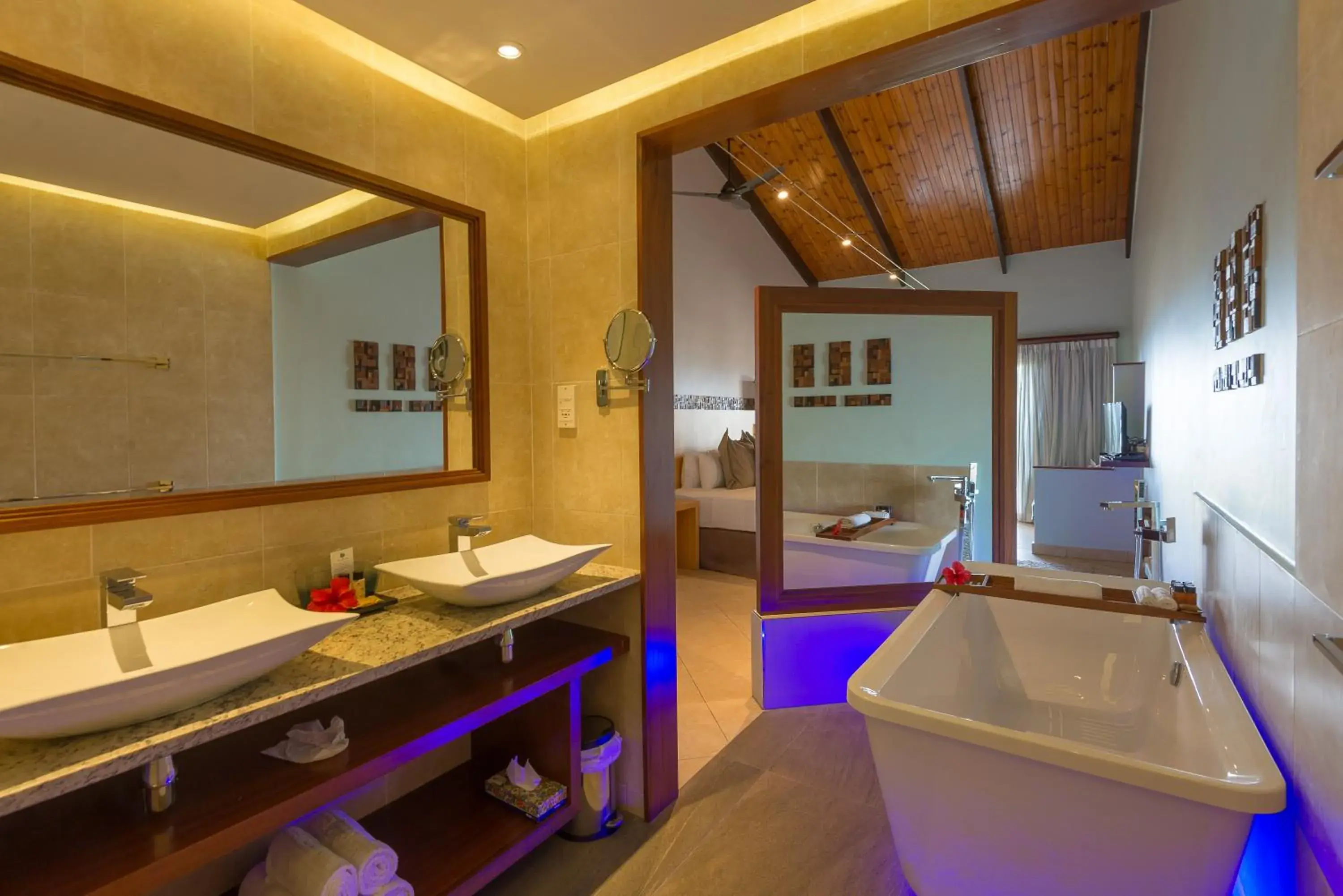 Bathroom in Coco de Mer and Black Parrot Suites