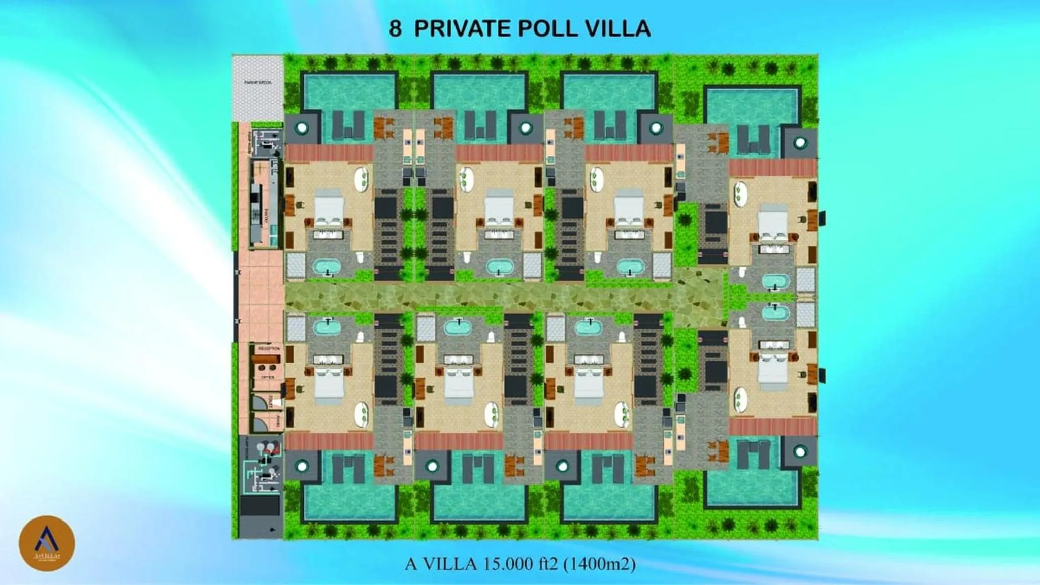 Floor plan in A Villa Gili Air