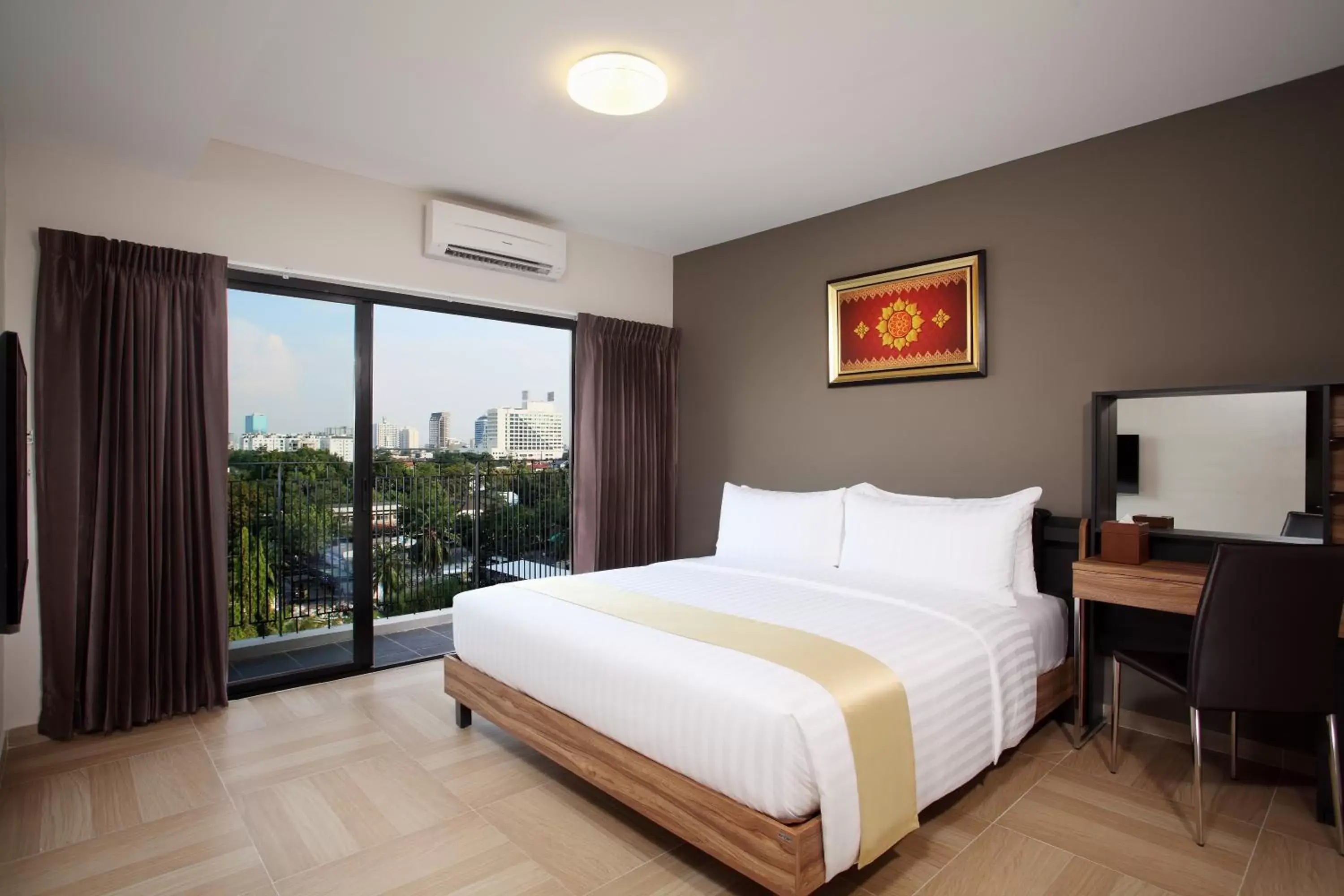 Property building, Bed in Chiva Bangkok Hotel - SHA Plus