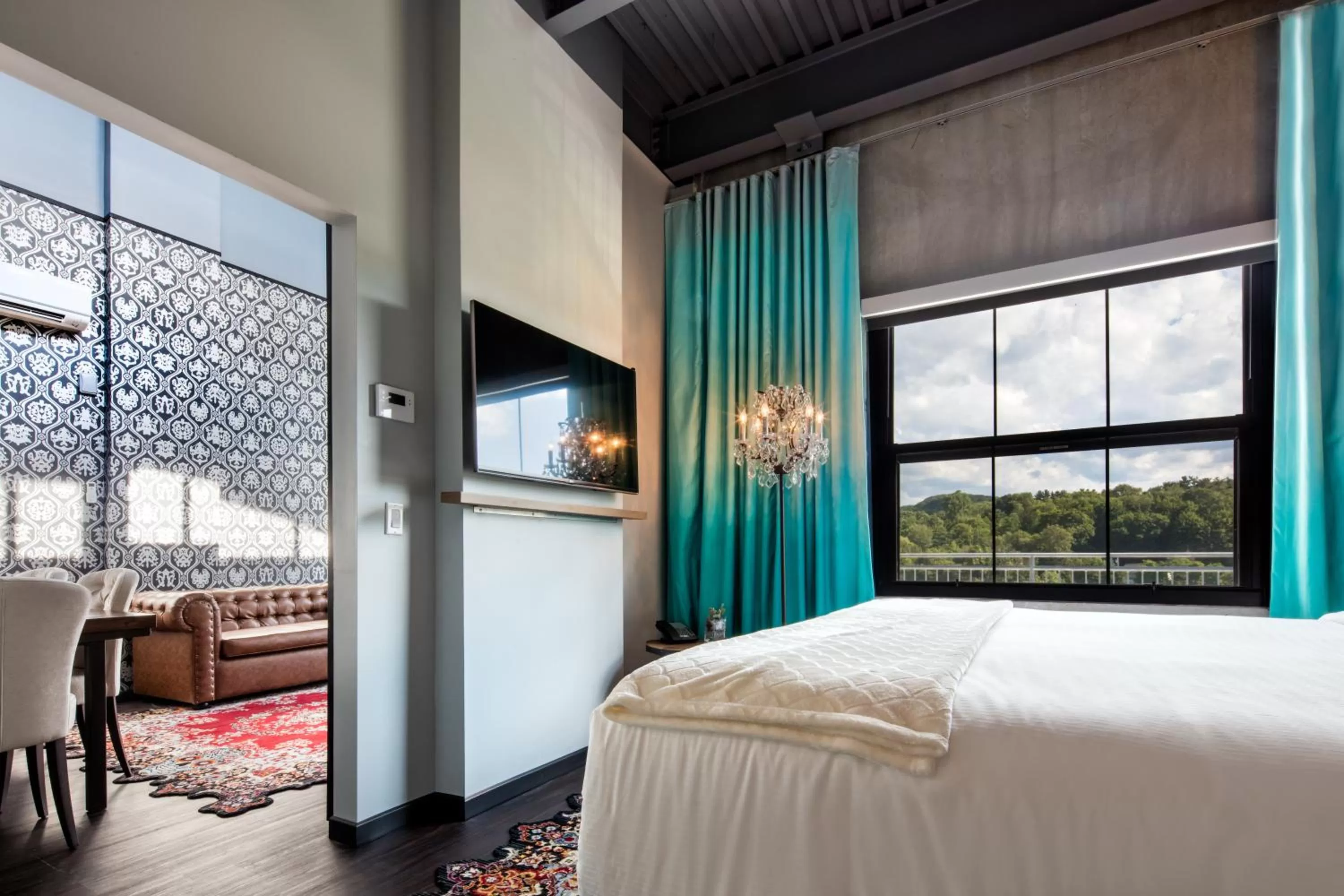 Bed in Hotel Nyack, a JdV by Hyatt Hotel