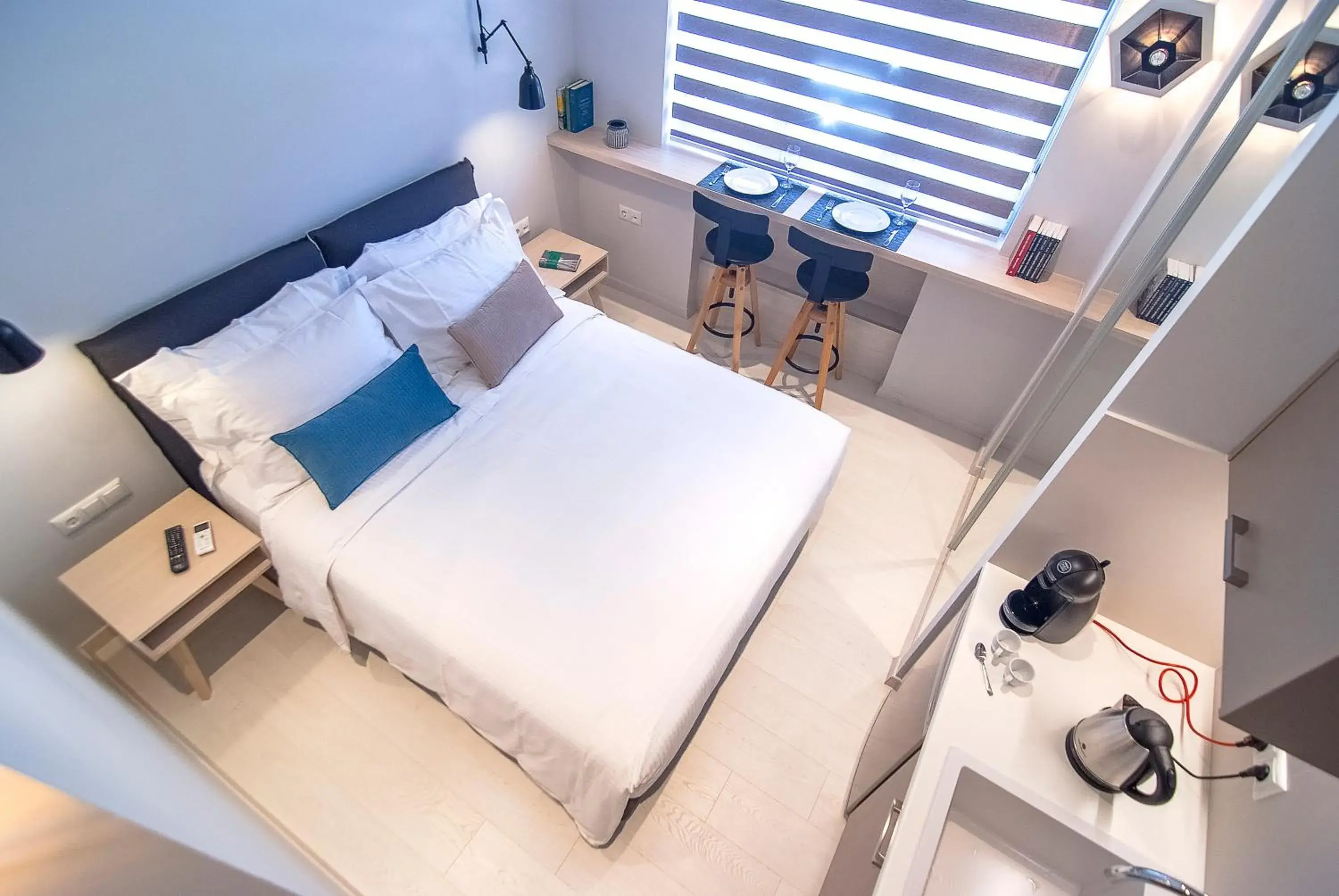 Bed in Acropolis Stay
