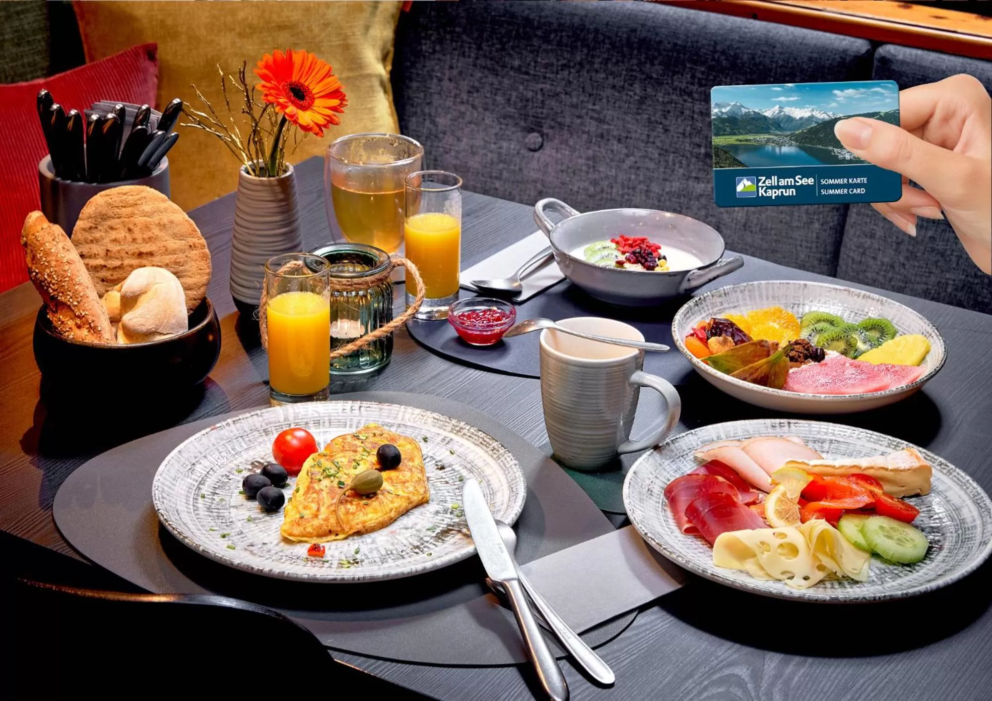 Buffet breakfast in ever grün KAPRUN