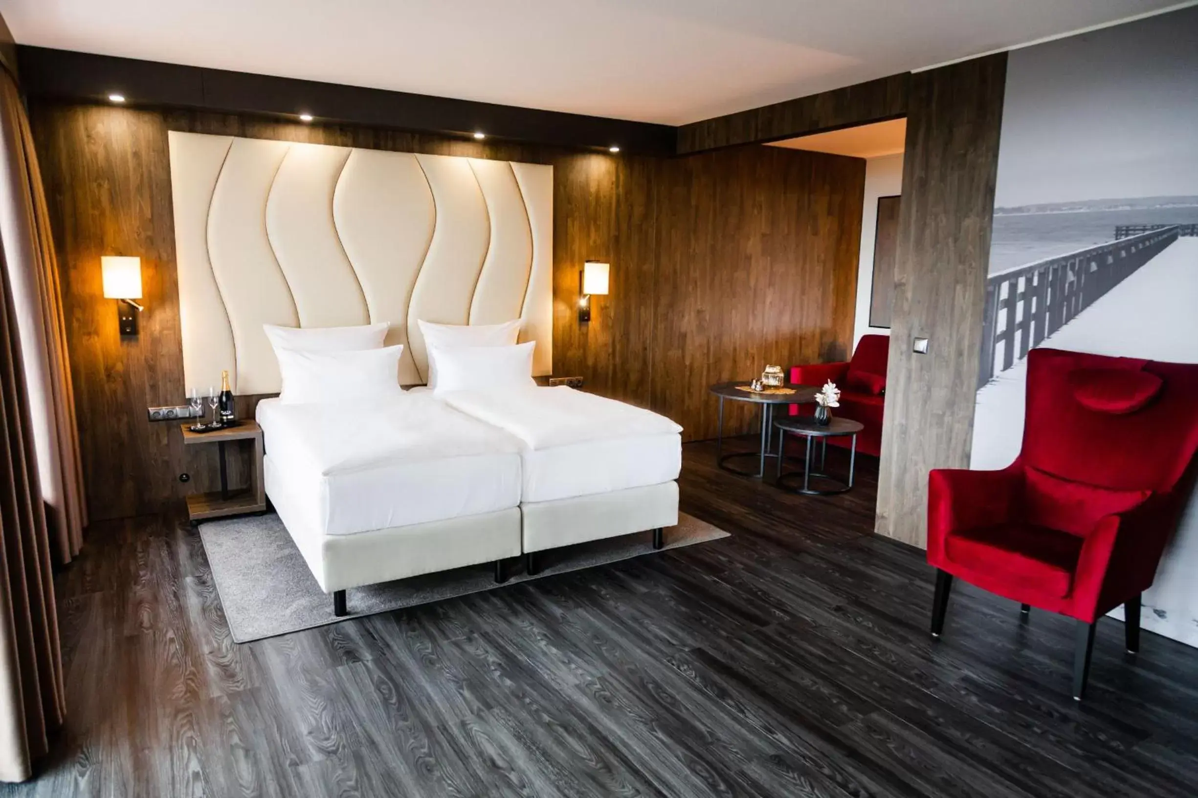 Bedroom, Bed in PLAZA Premium Timmendorfer Strand