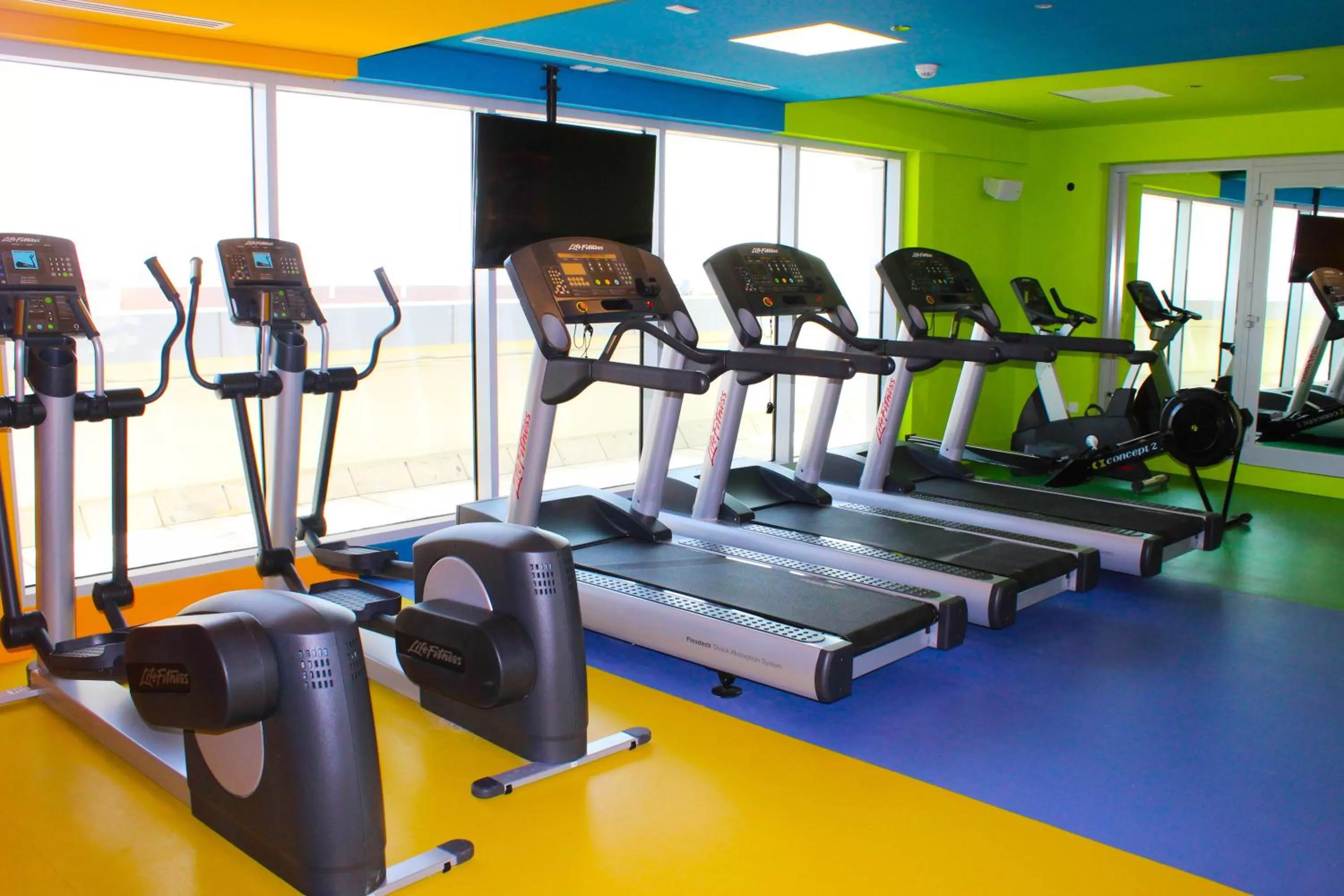Fitness centre/facilities in Park Inn by Radisson Dubai Motor City