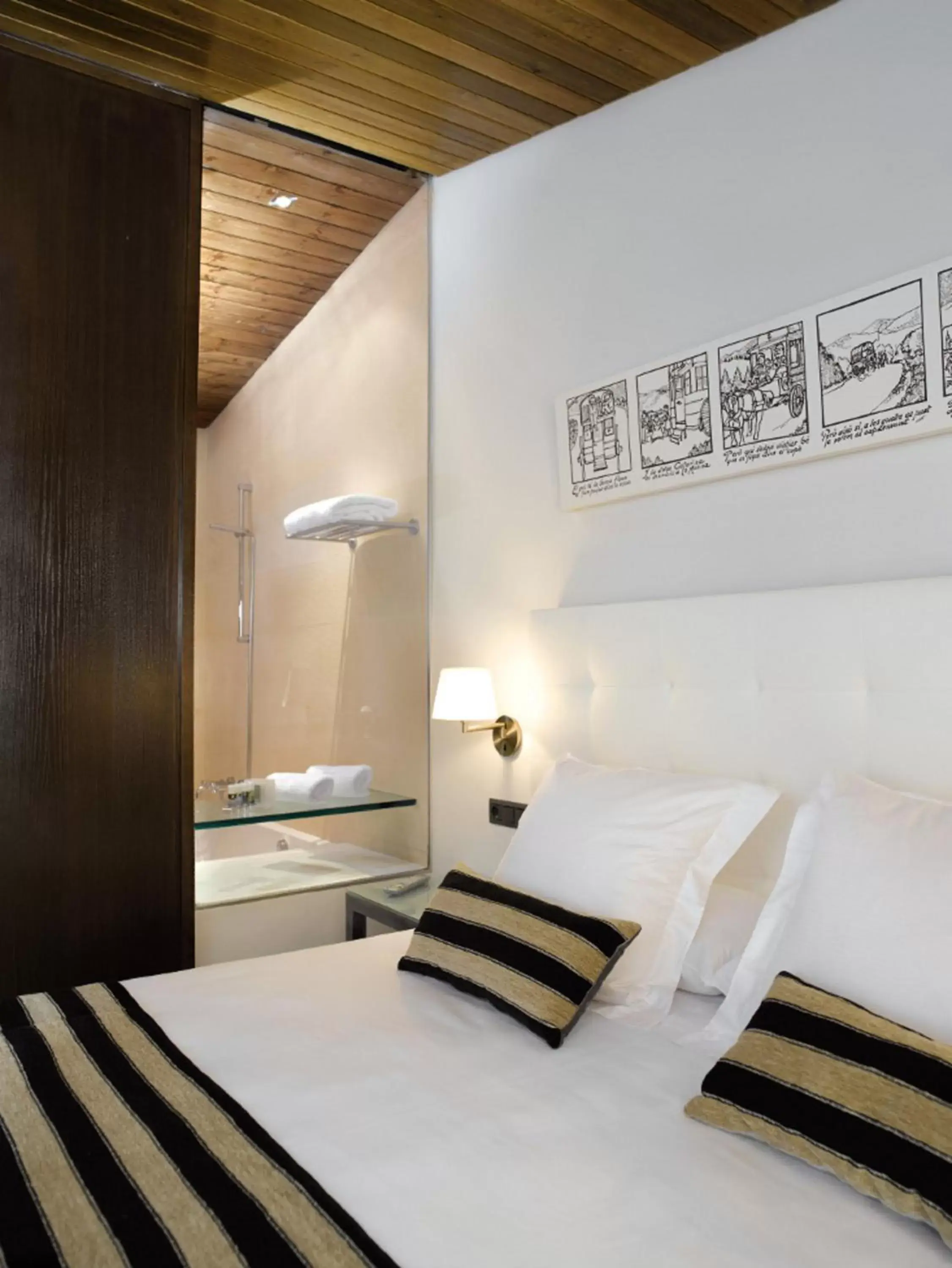 Bed in Hotel Villa Paulita