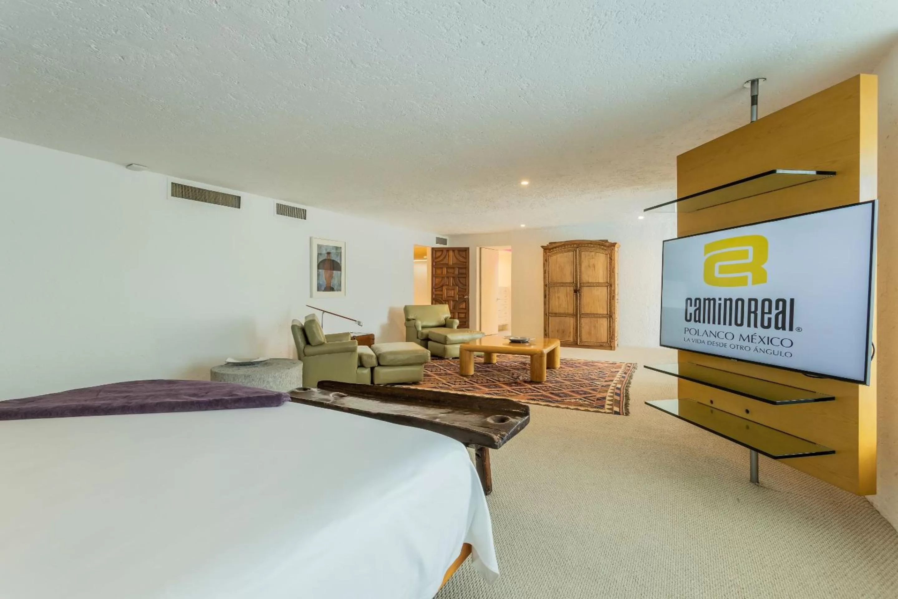 Bedroom, Bed in Camino Real Polanco Mexico