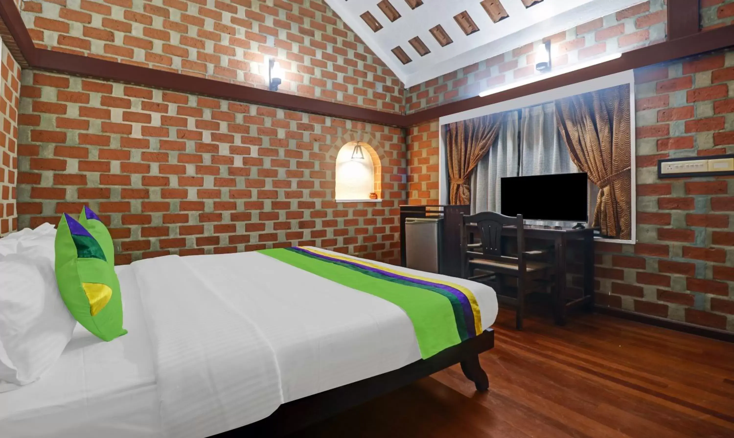 Bed in Treebo Trend God's Own Country Ayurveda Resorts