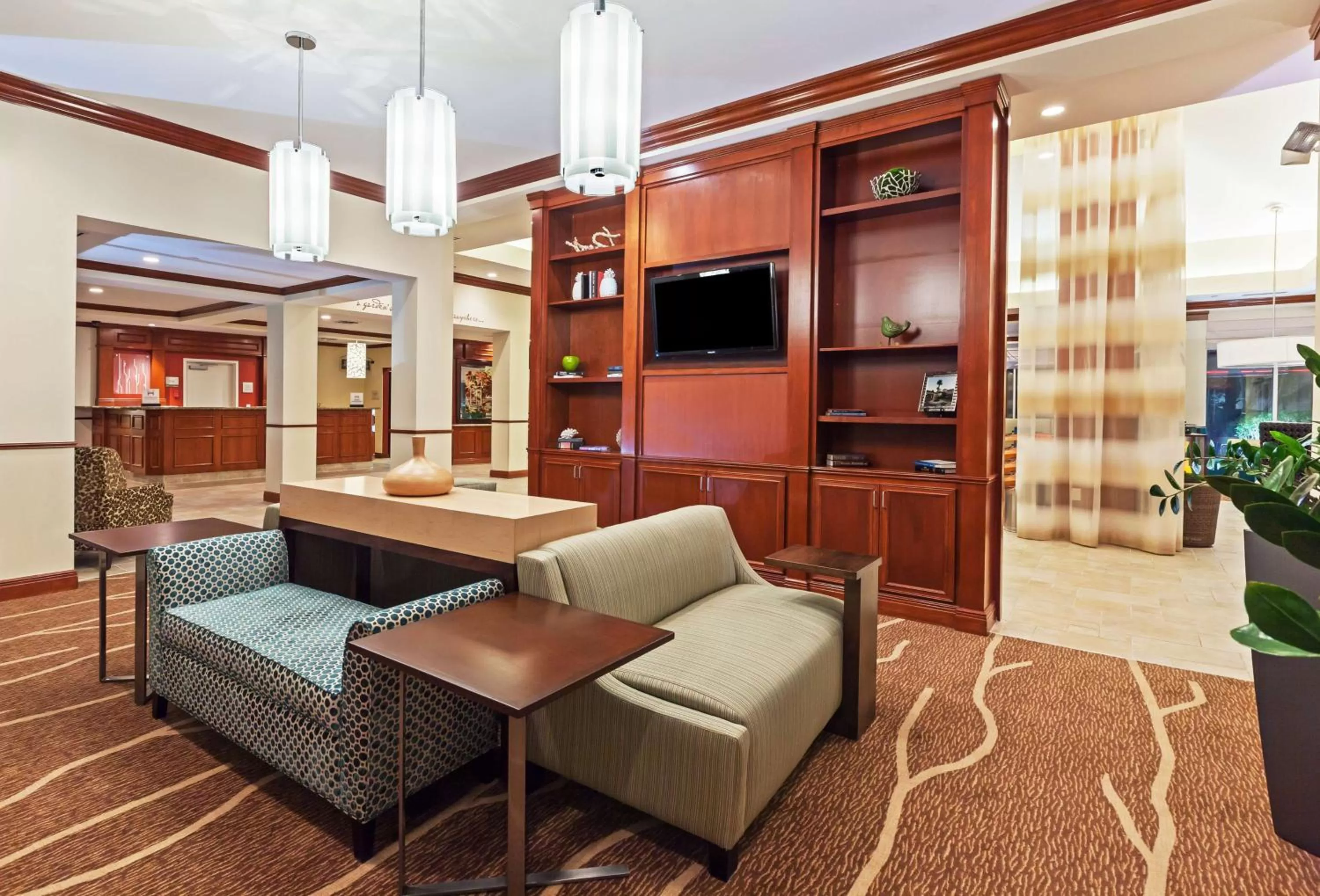 Lobby or reception in Hilton Garden Inn Corpus Christi