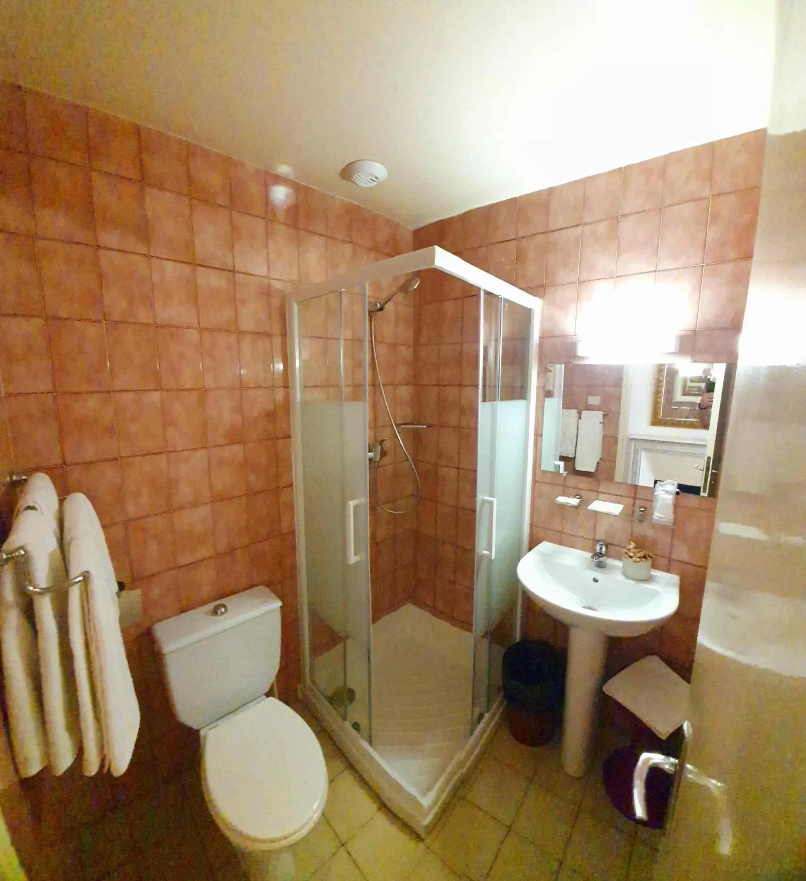 Shower, Bathroom in Hôtel Richelieu