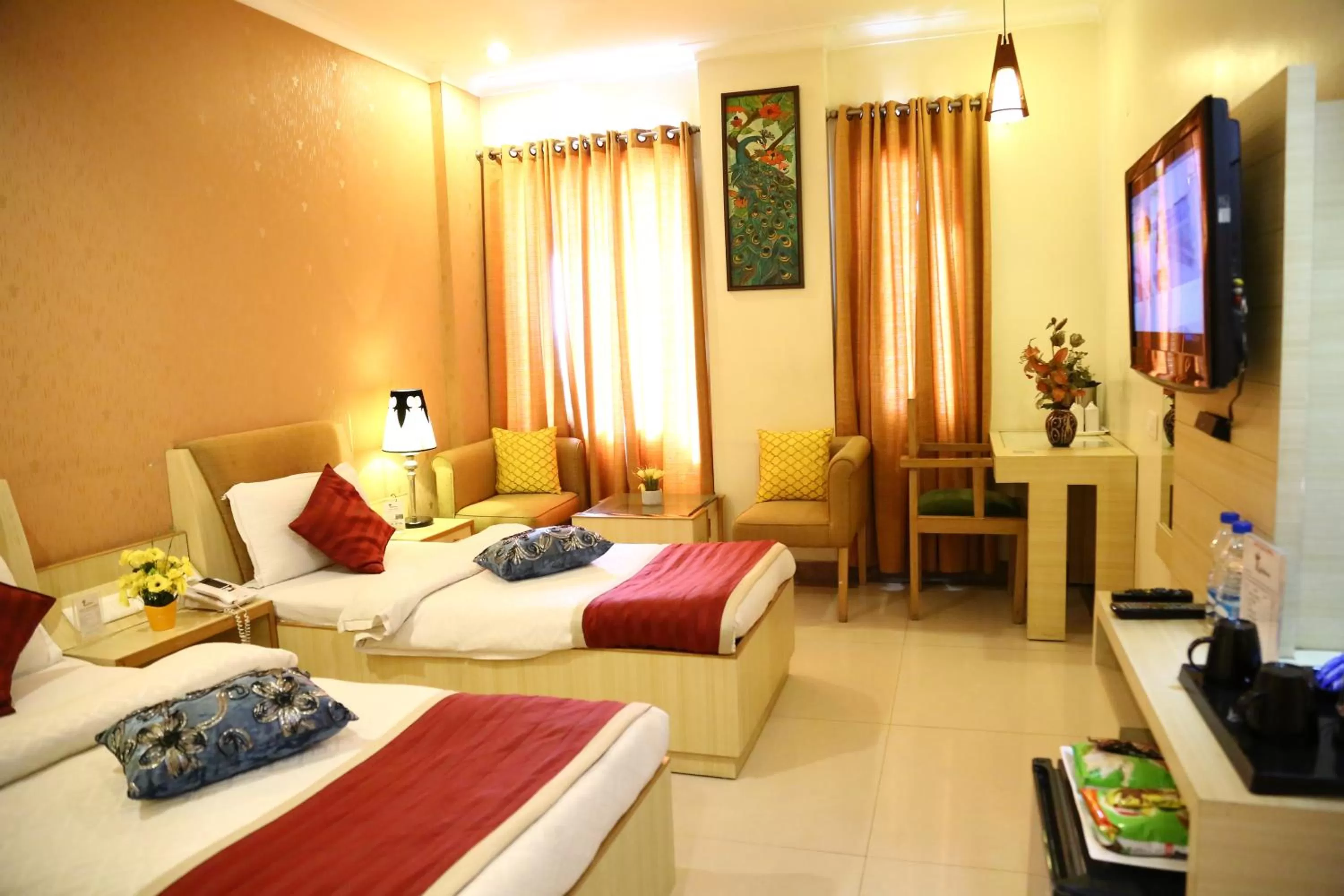 Photo of the whole room, Bed in Hotel Rajshree & Spa
