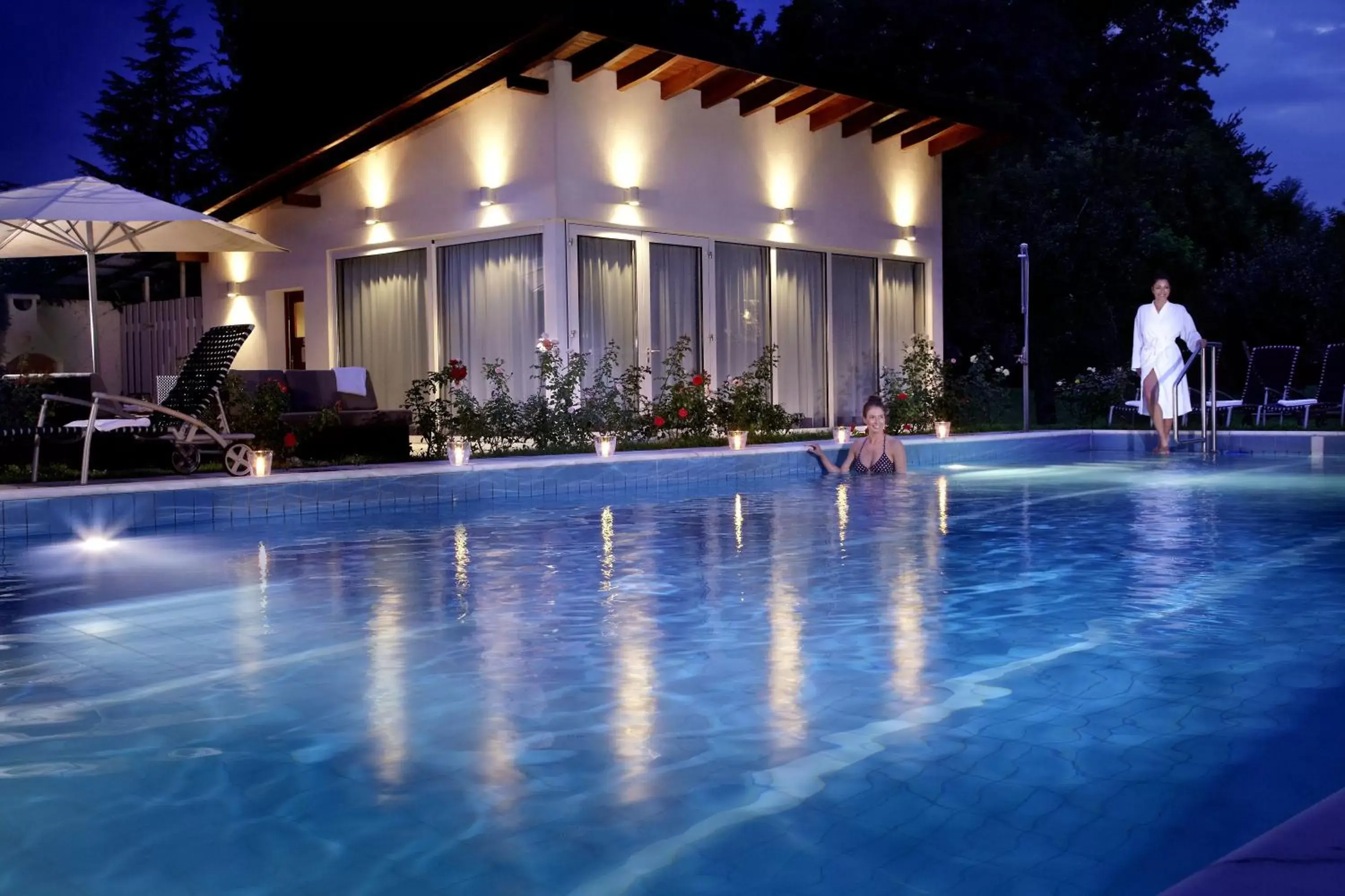 People, Swimming Pool in Hotel Hirschen in Freiburg-Lehen