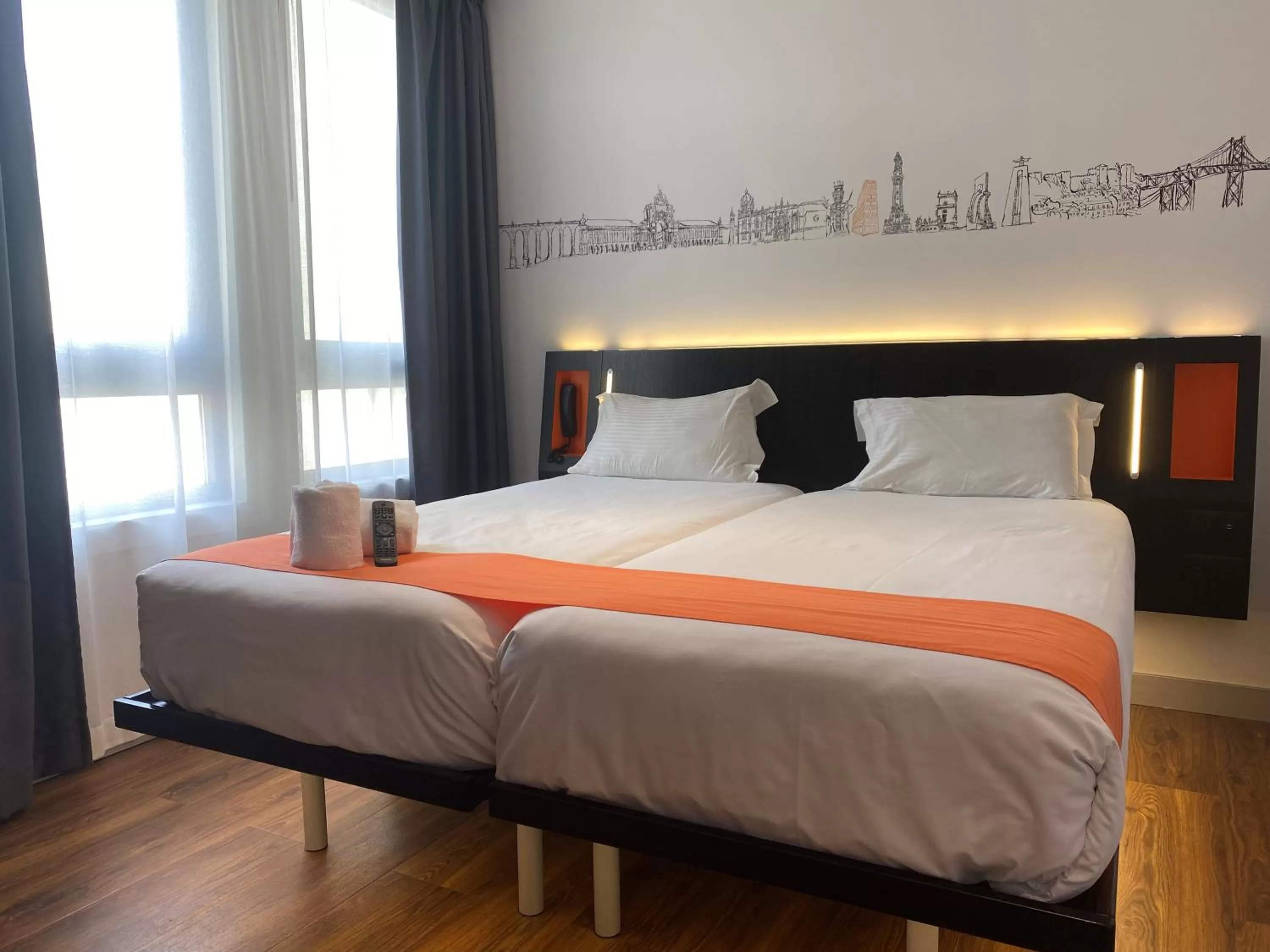 Bed in easyHotel Lisbon