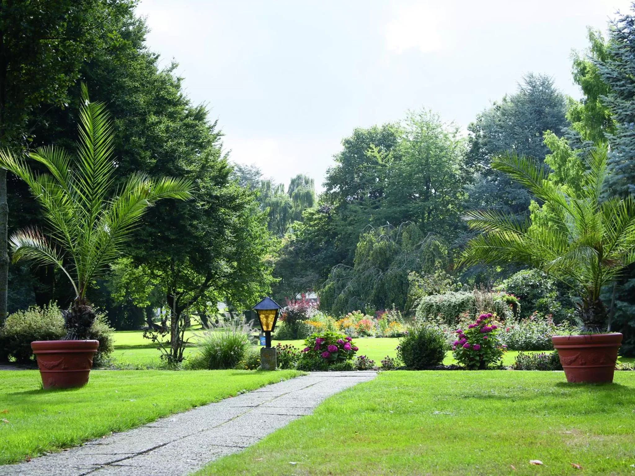 Garden view in Kurhaus Pivittskrug