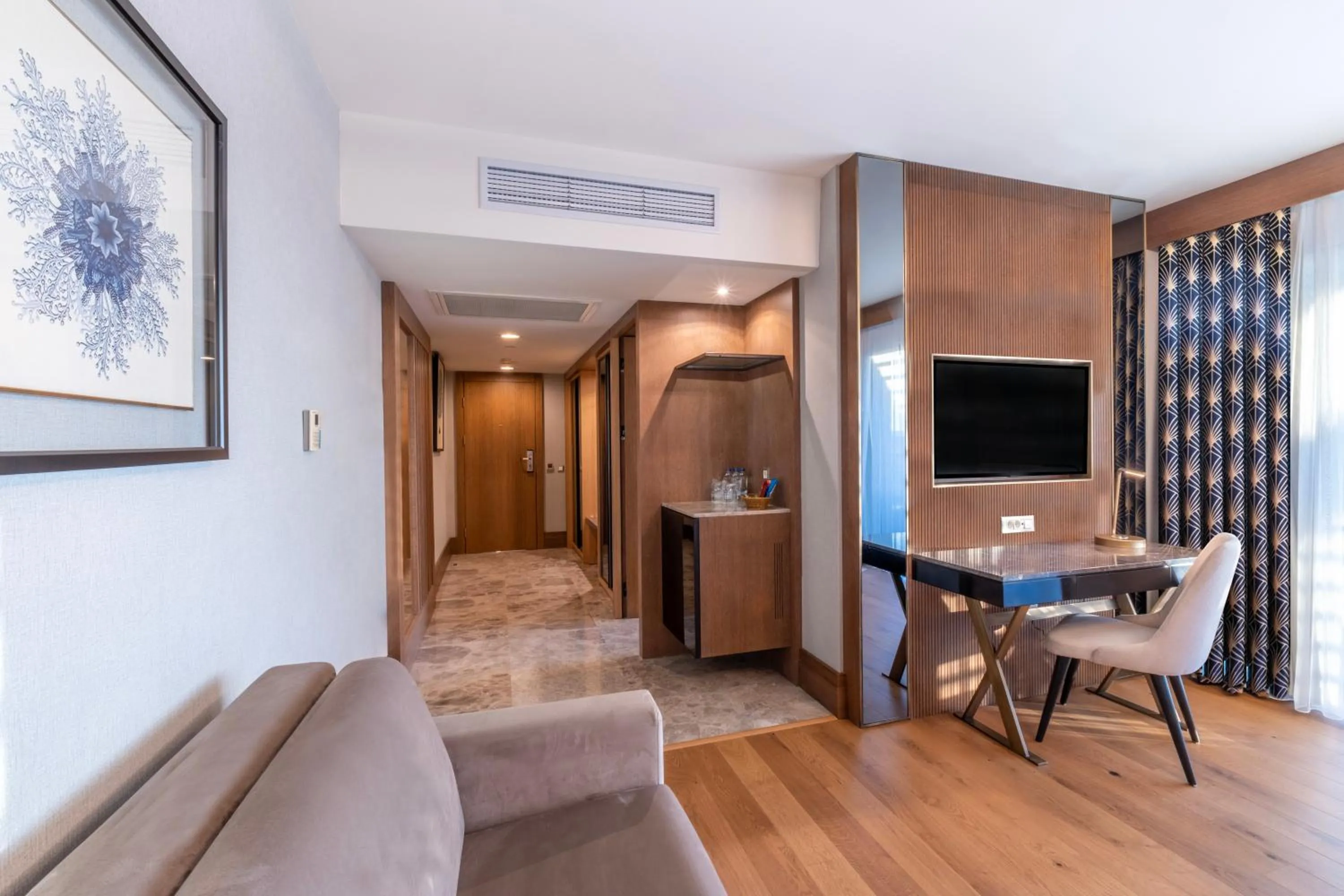 Bed in Susesi Luxury Resort