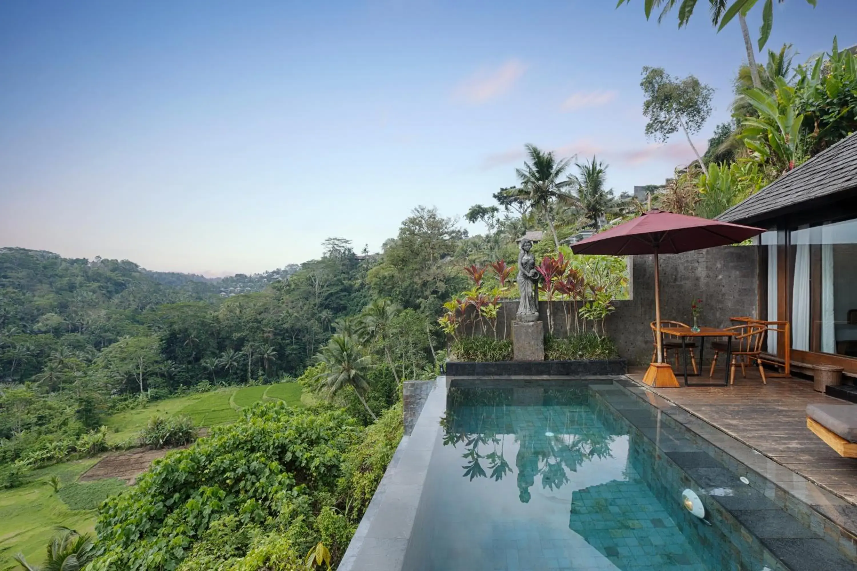 Natural landscape, Swimming Pool in Black Penny Villas Ubud