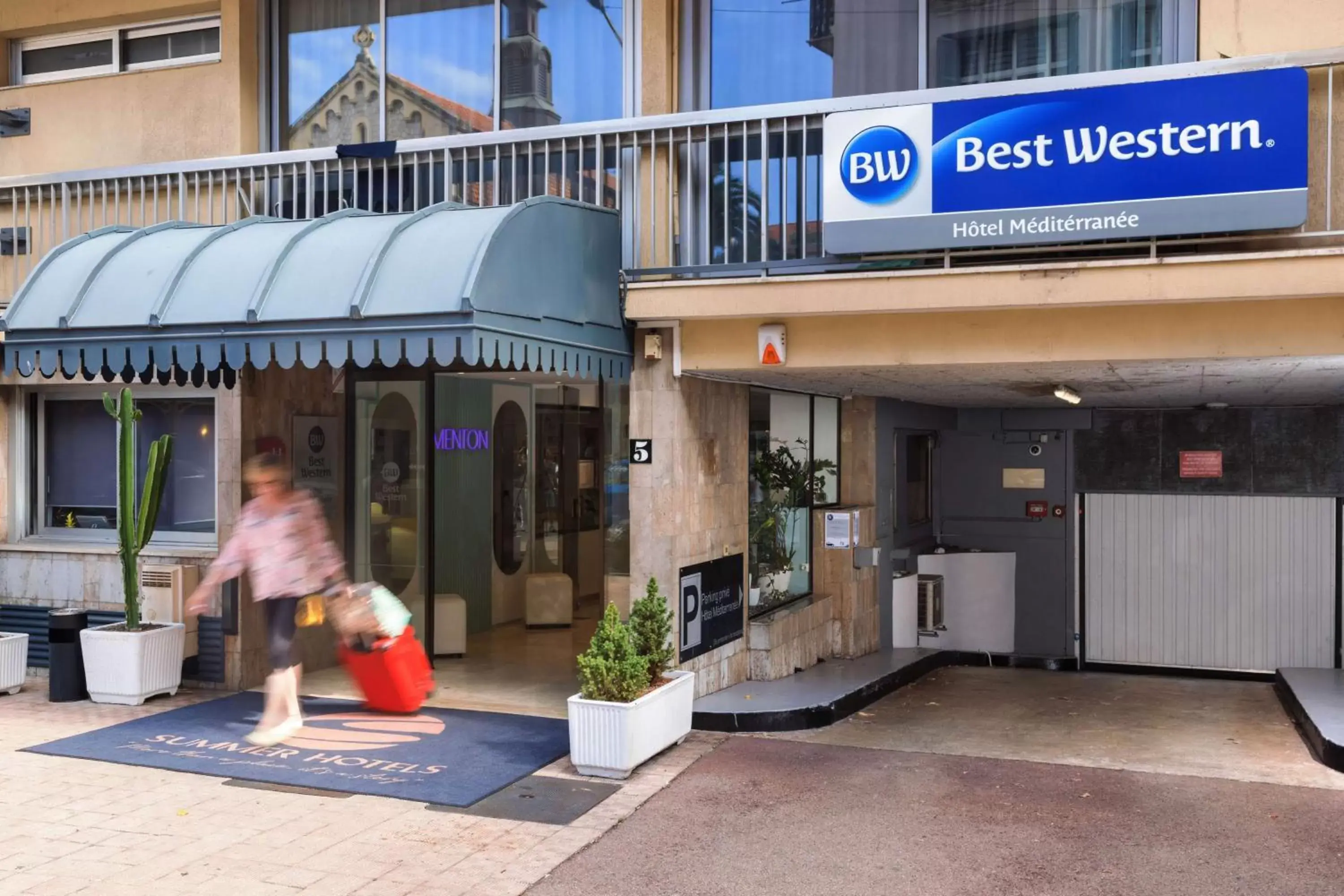 Property building in Best Western Hotel Mediterranee Menton