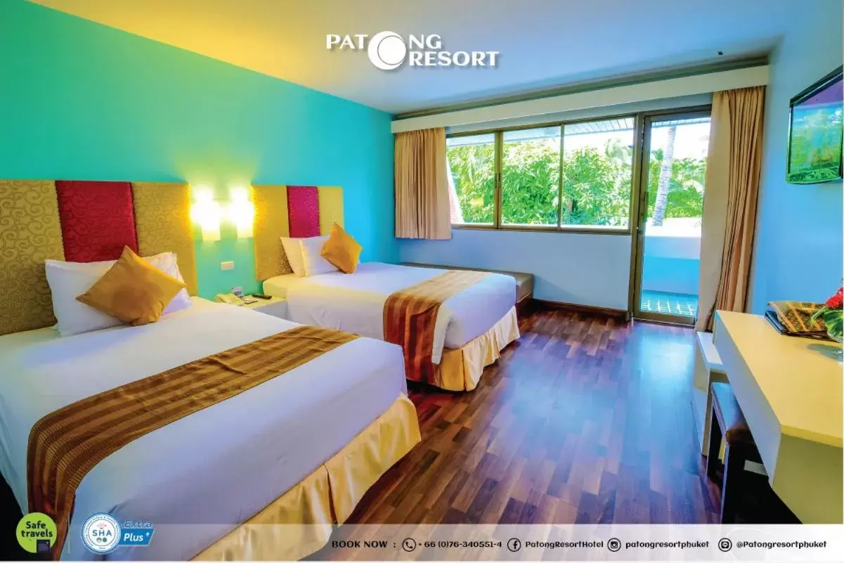 Photo of the whole room, Bed in Patong Resort Hotel - SHA Extra Plus