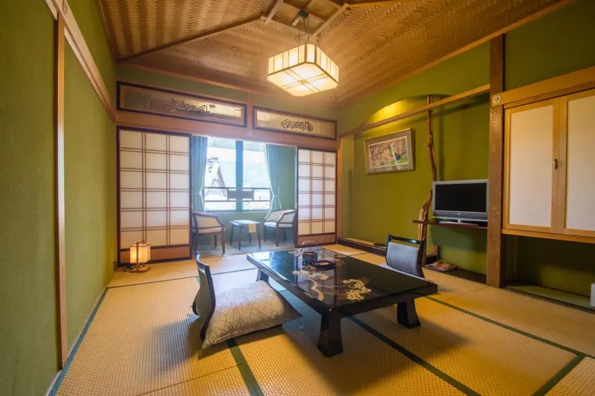Living room, Seating Area in Ryokan Yatsusankan