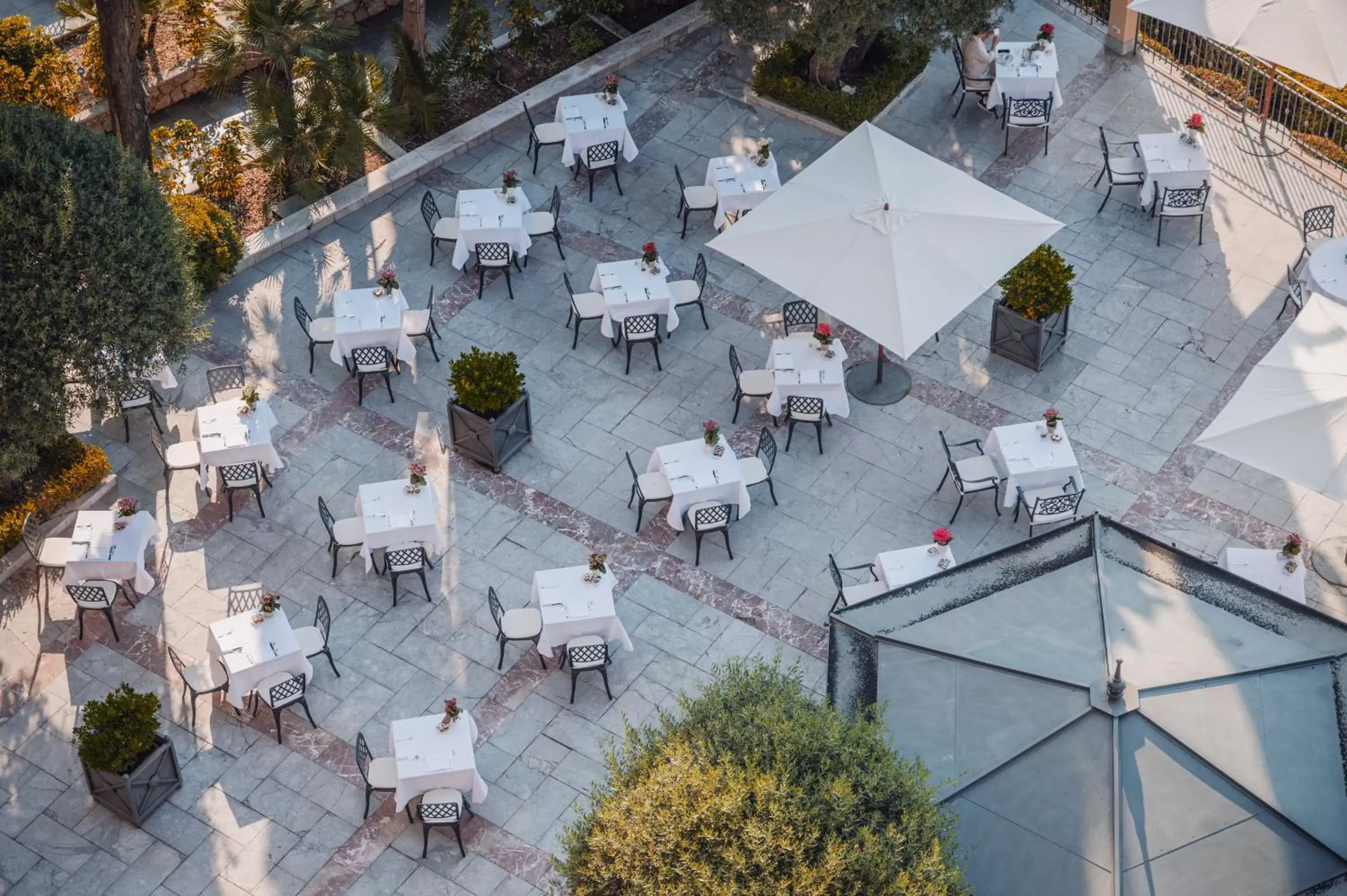 Bird's eye view, Restaurant/Places to Eat in Grand Hotel San Pietro Relais & Chateaux