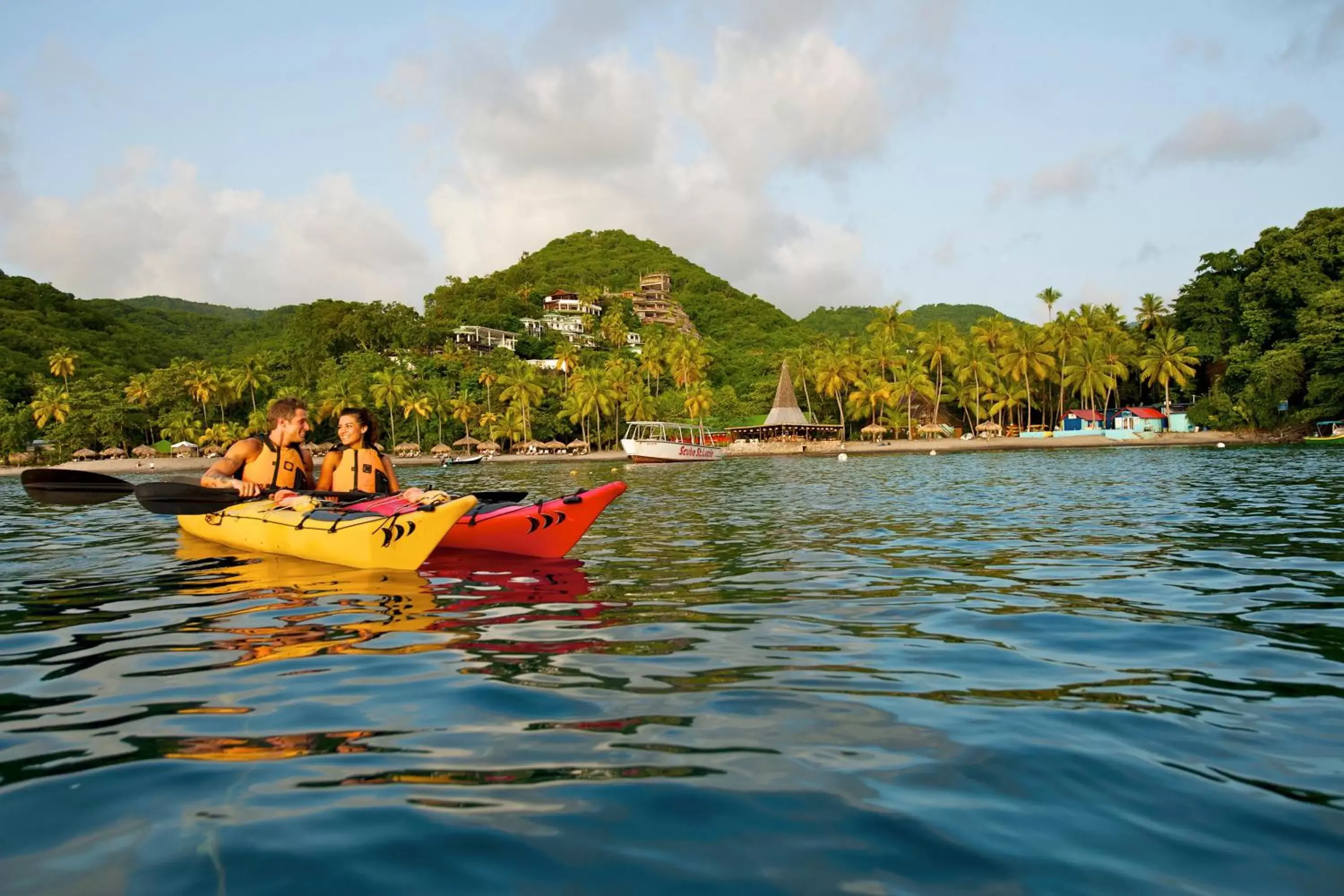 Canoeing in Anse Chastanet Resort