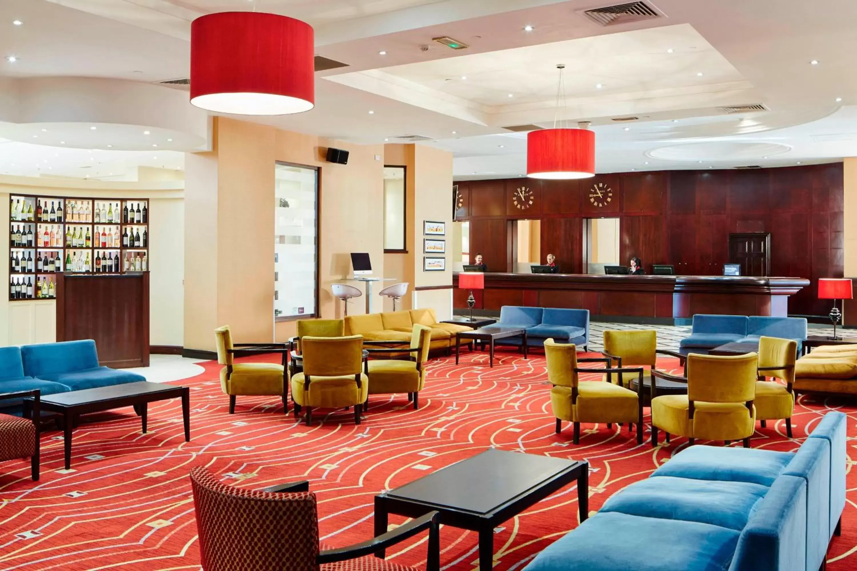 Lobby or reception, Lounge/Bar in Glasgow Marriott Hotel