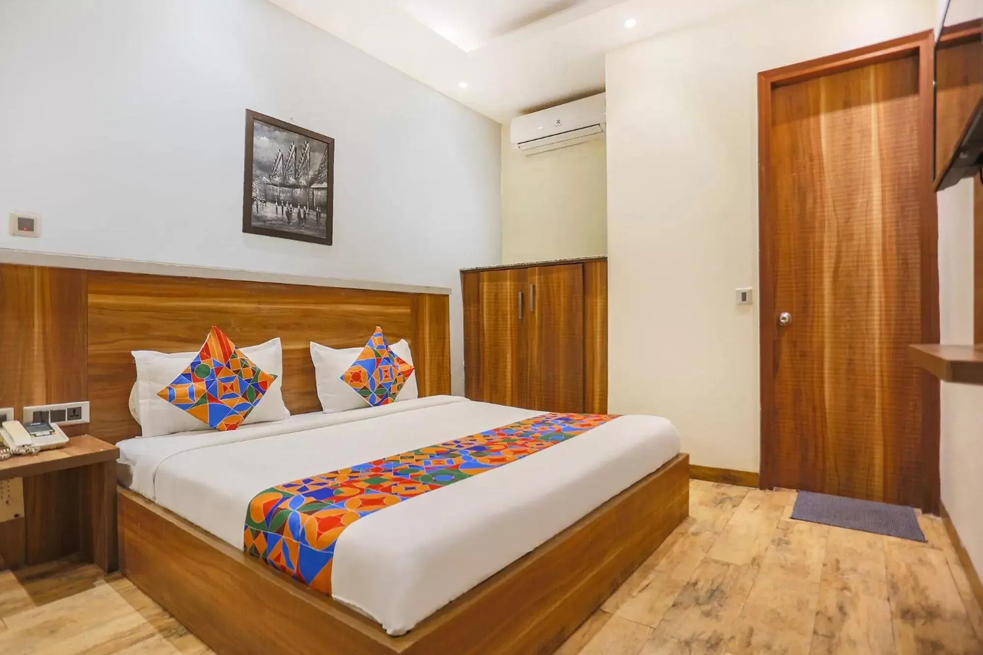 Bed in FabHotel Royal Touch Patel Nagar Bed in FabHotel Royal Touch Patel Nagar