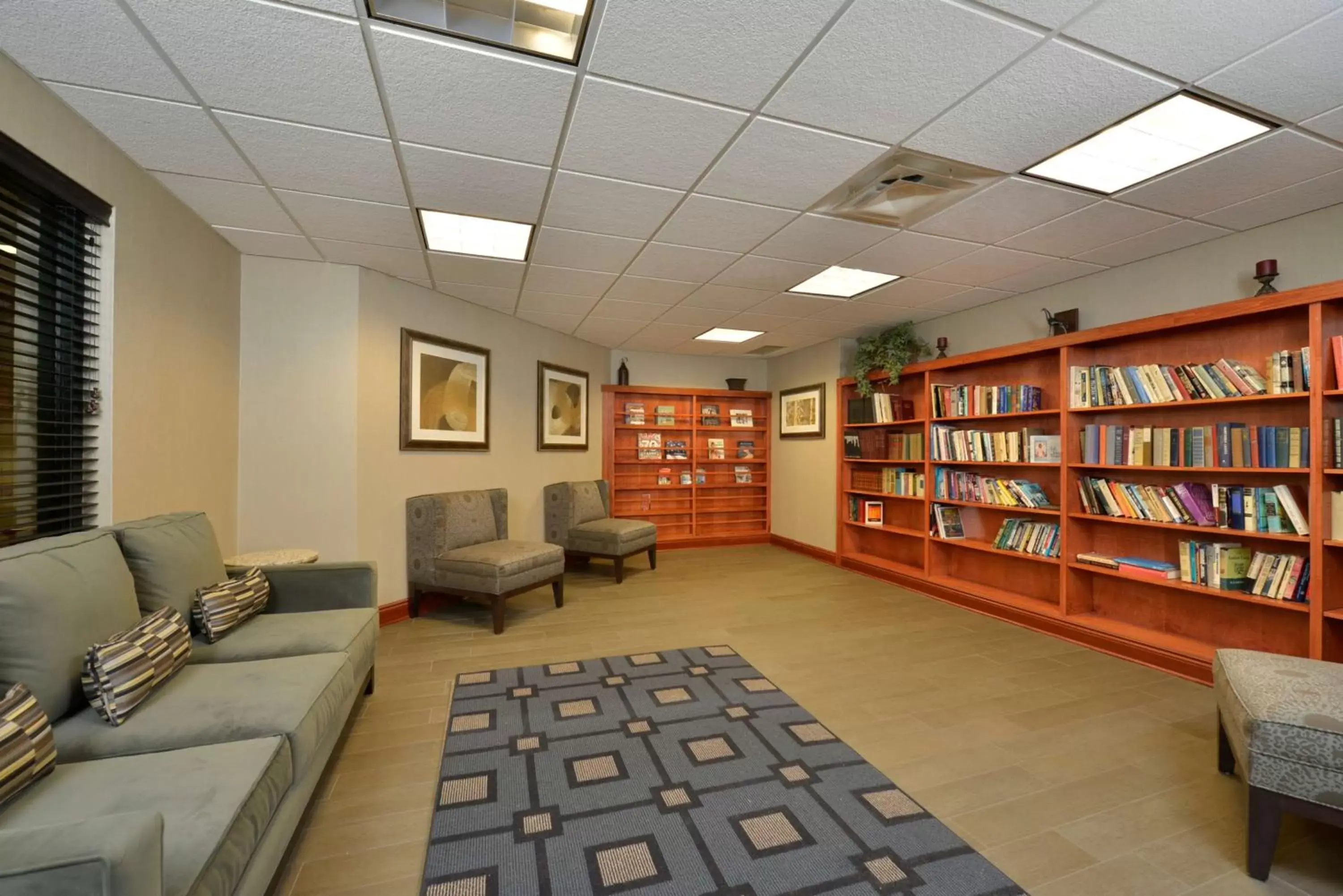 Property building, Library in Hampton Inn East Aurora