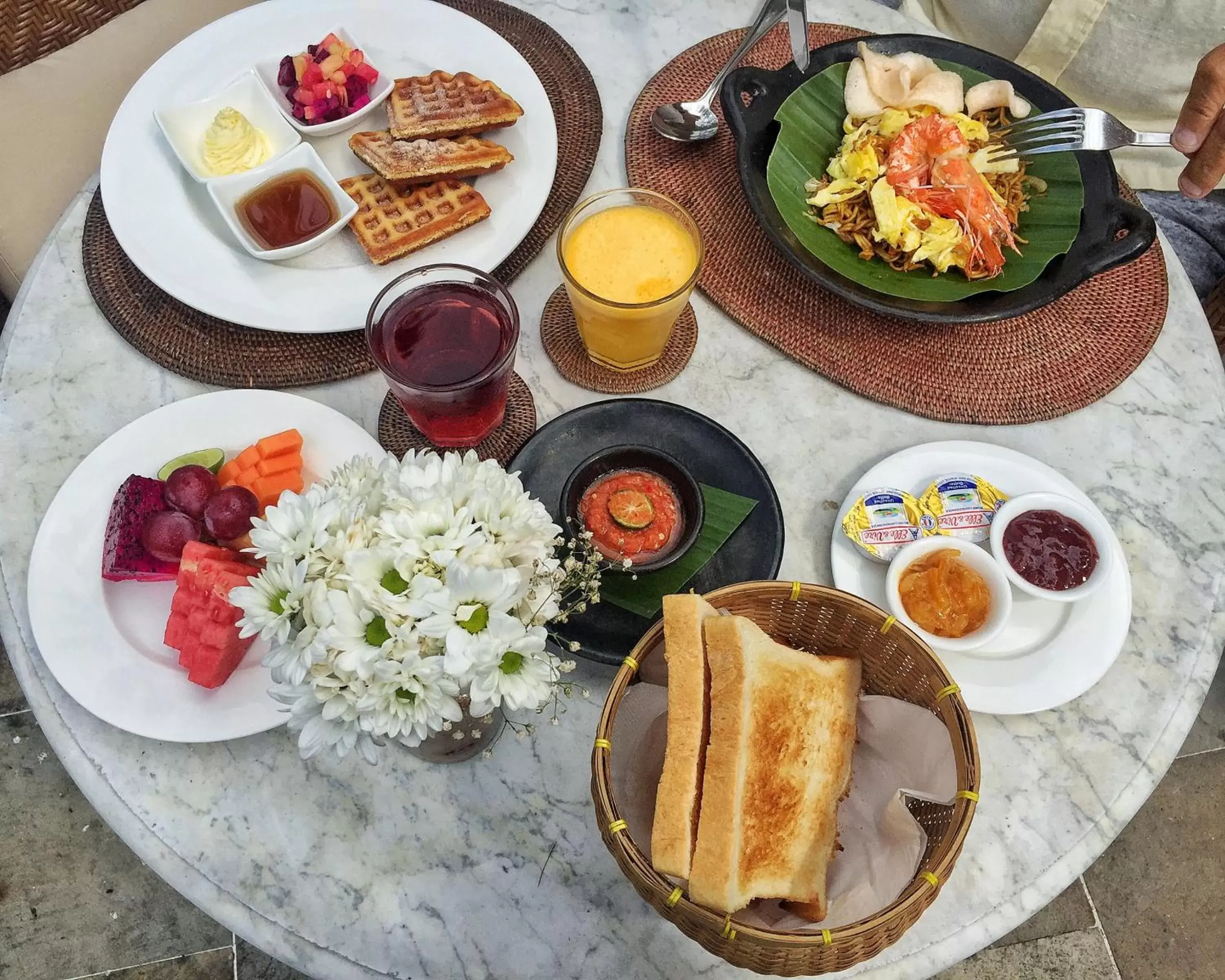 Continental breakfast in Puri Mas Boutique Resort & Spa