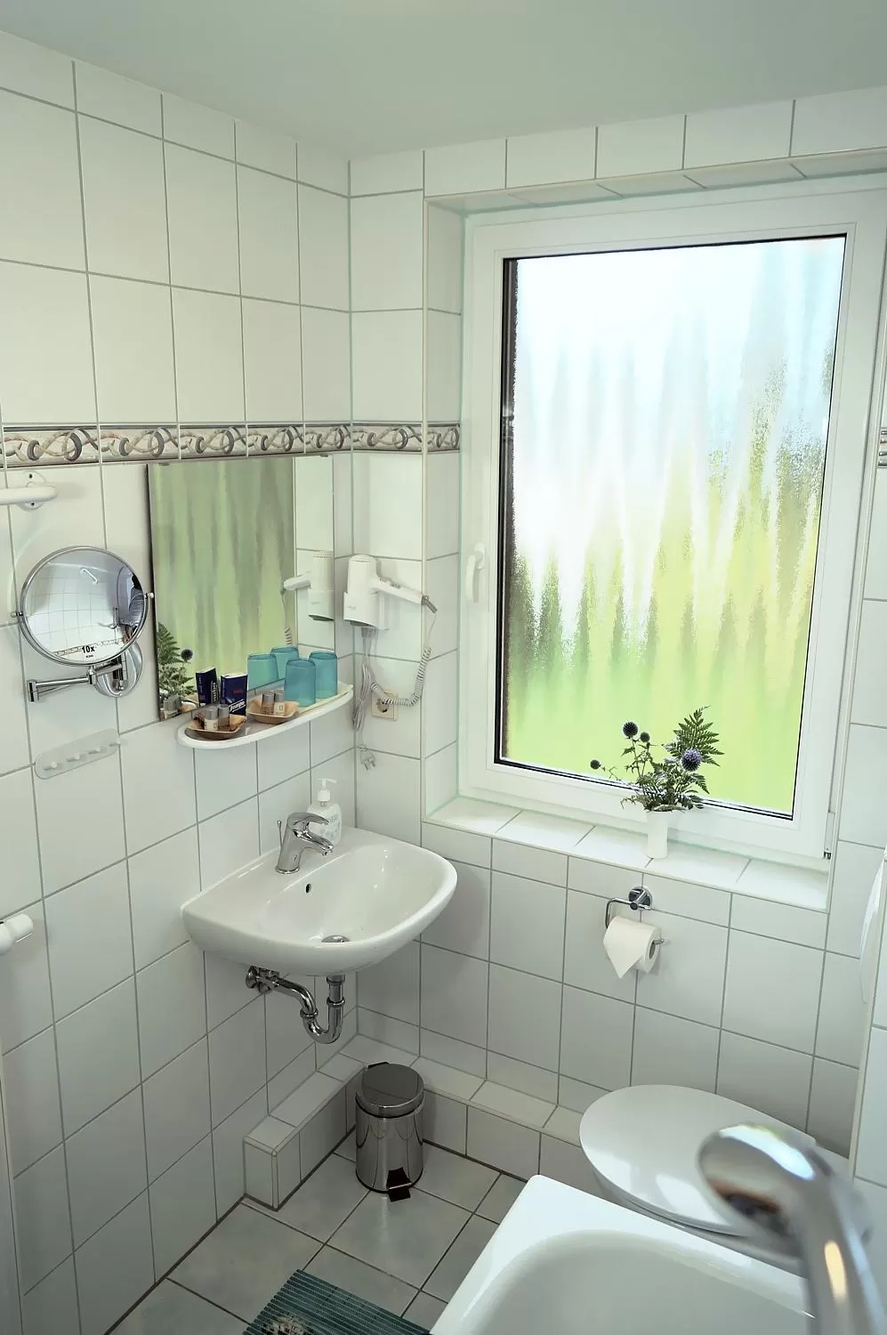 Bathroom in Erzgebirgshotel Misnia Bärenfels