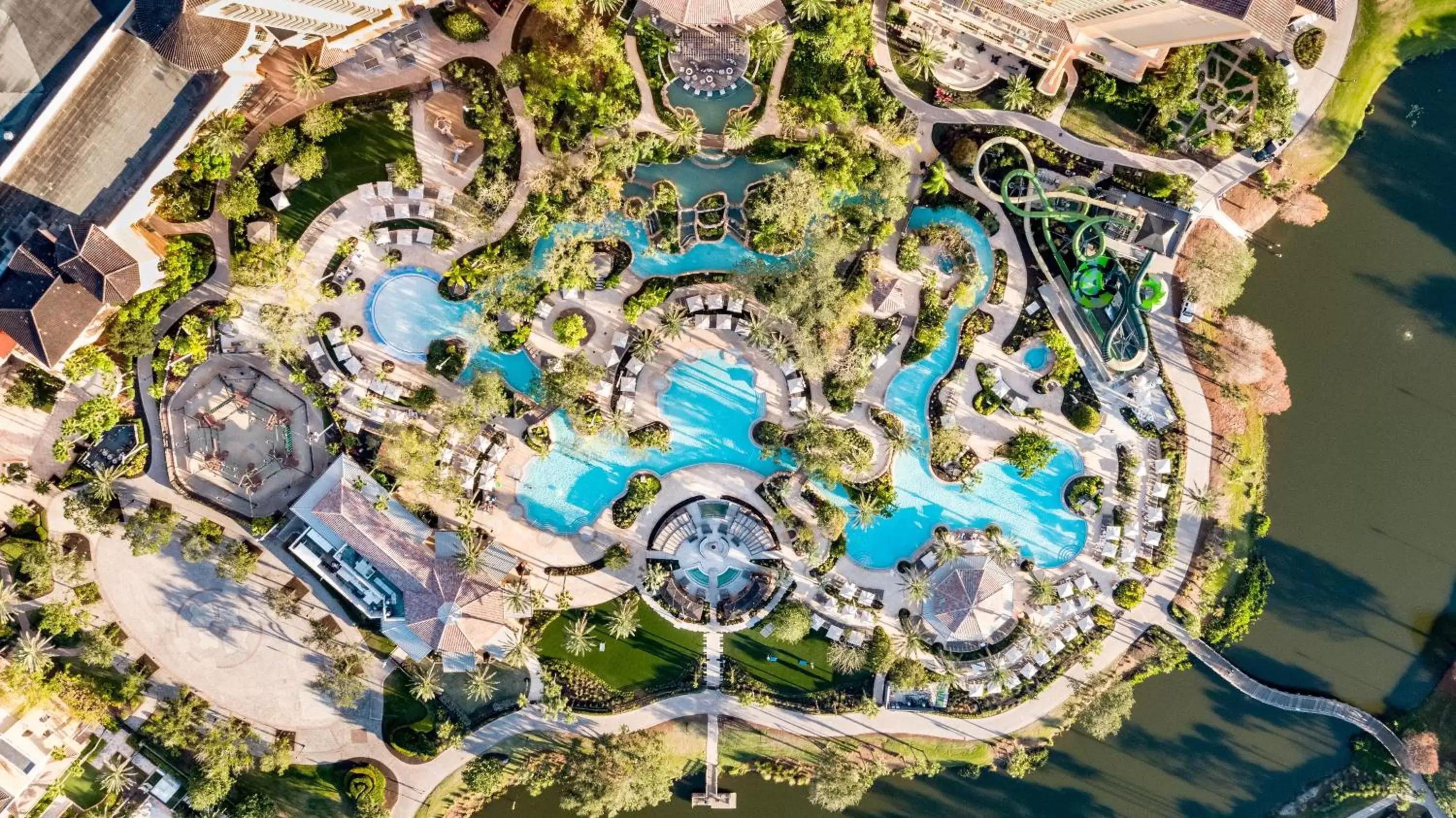 Swimming pool, Bird's-eye View in The Ritz-Carlton Orlando, Grande Lakes
