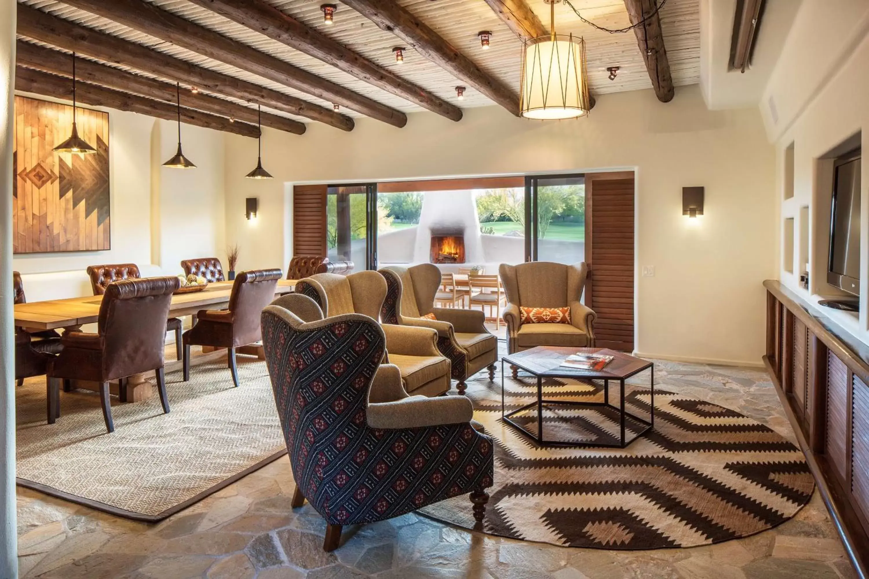 Living room, Seating Area in Boulders Resort & Spa Scottsdale, Curio Collection by Hilton