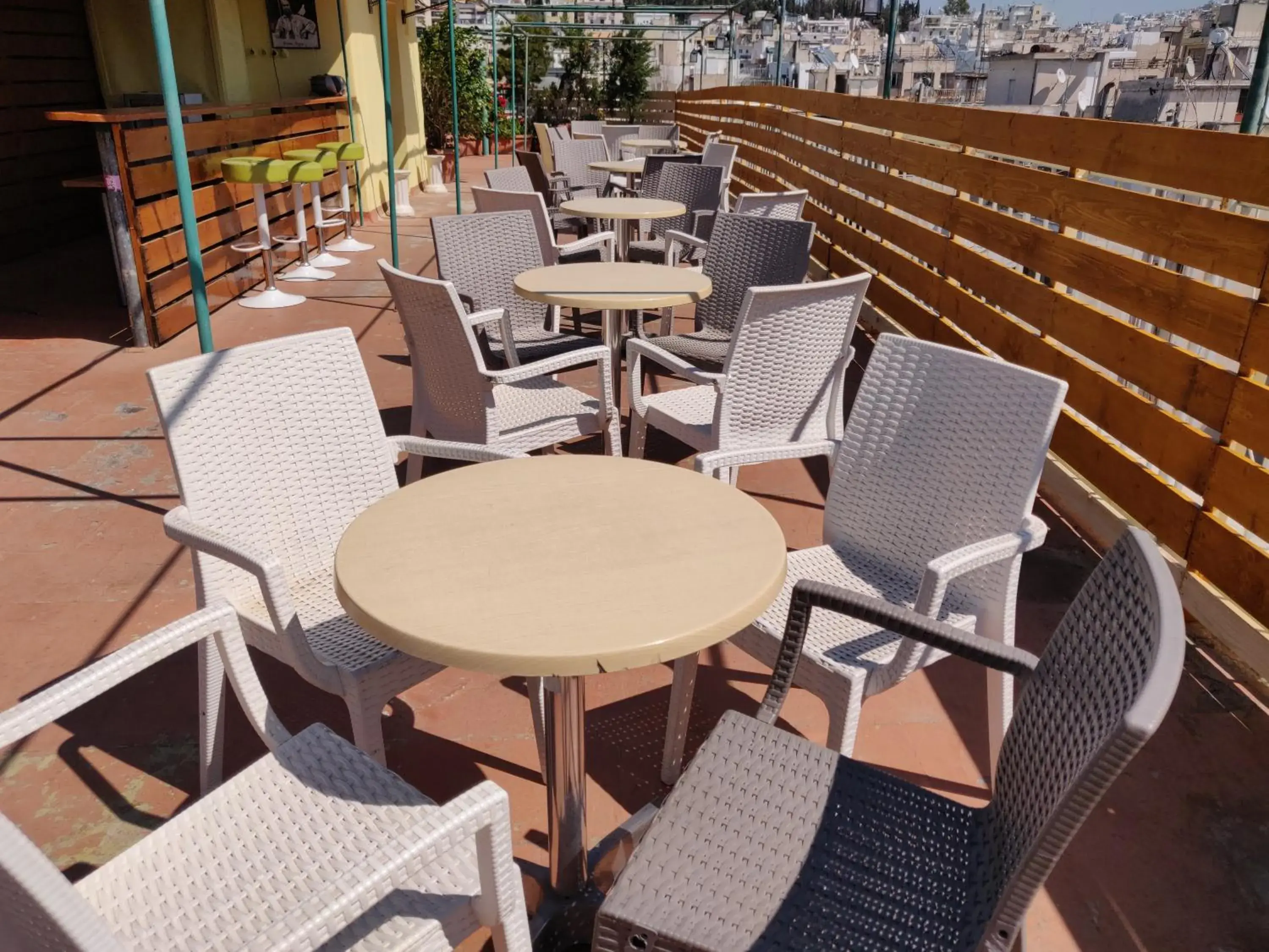 Balcony/Terrace, Restaurant/Places to Eat in Exarchion Hotel