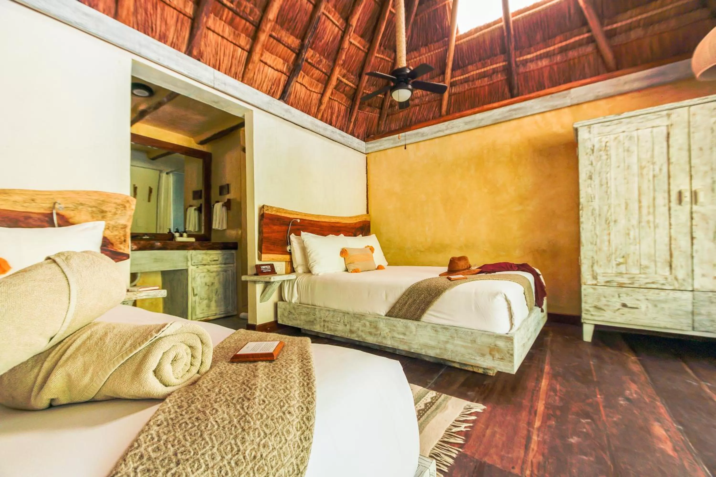 Photo of the whole room, Bed in Villa Pescadores Tulum-Beachfront hotel by Ahau Collection