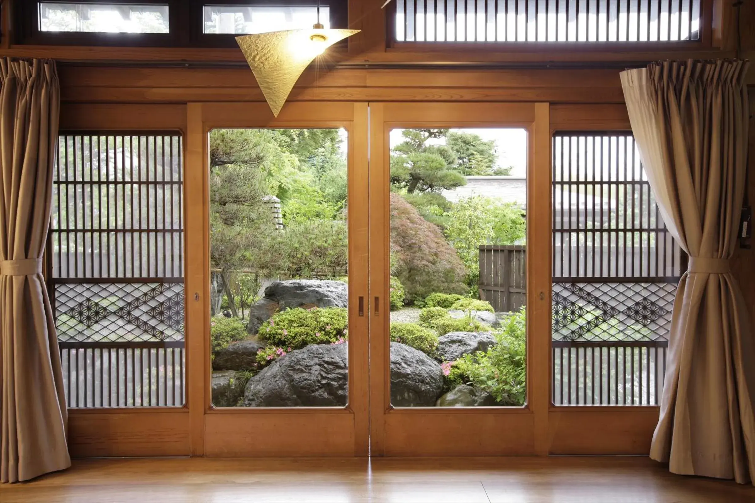 Garden view in Fuji Onsenji Yumedono